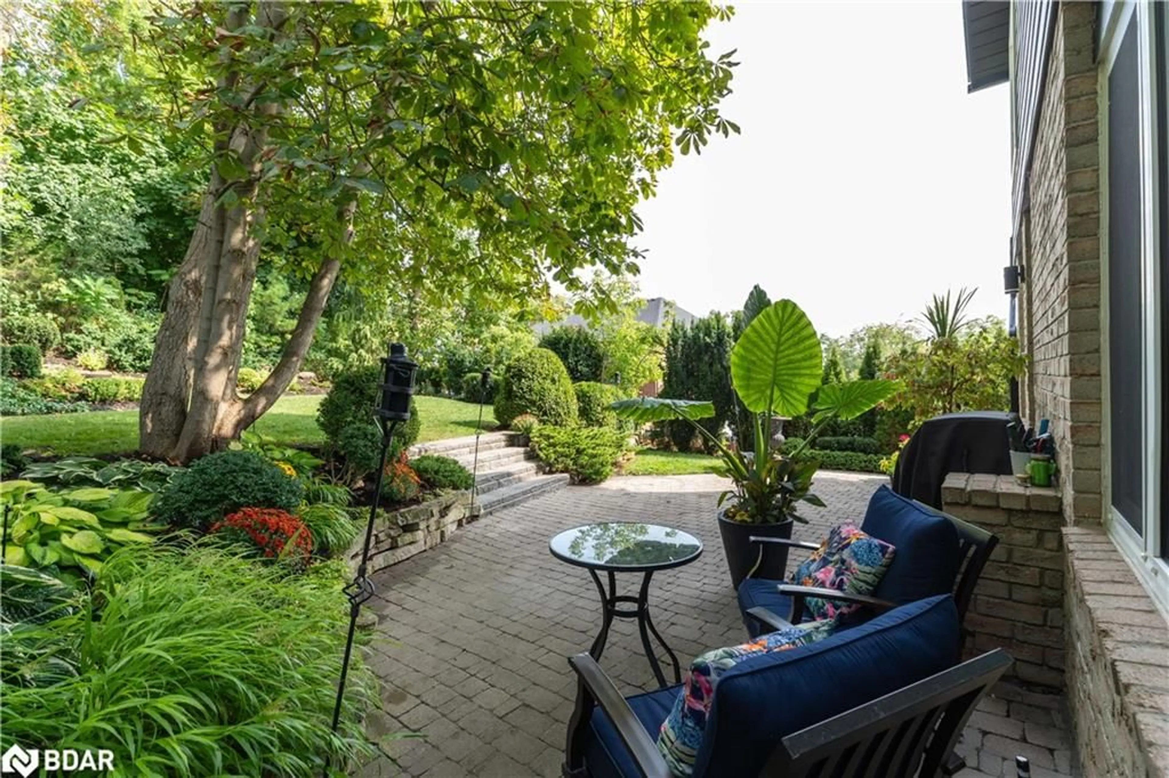 Patio, the fenced backyard for 27 Berczy St, Barrie Ontario L4M 3P6