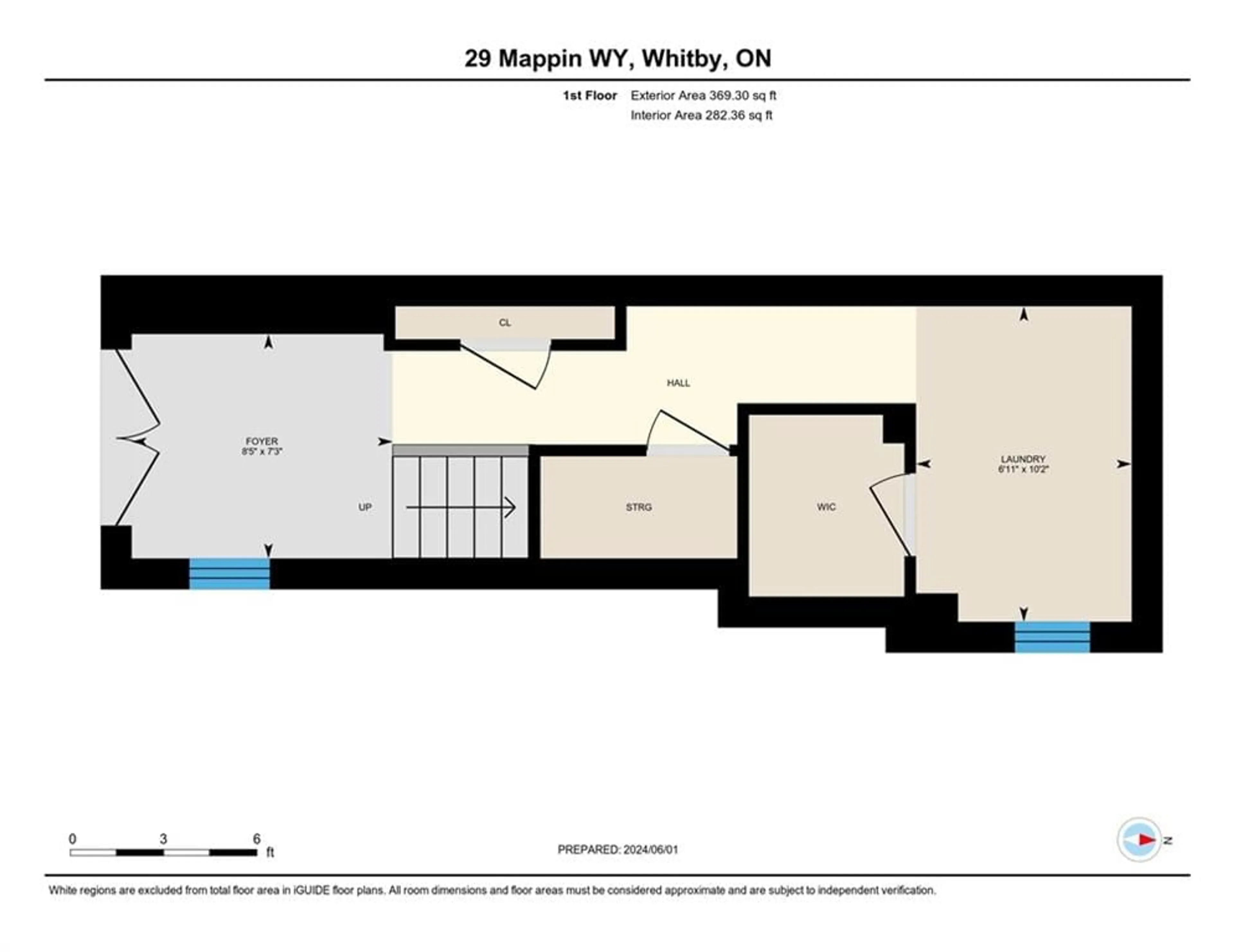 Floor plan for 29 Mappin Way, Whitby Ontario L1R 0R4