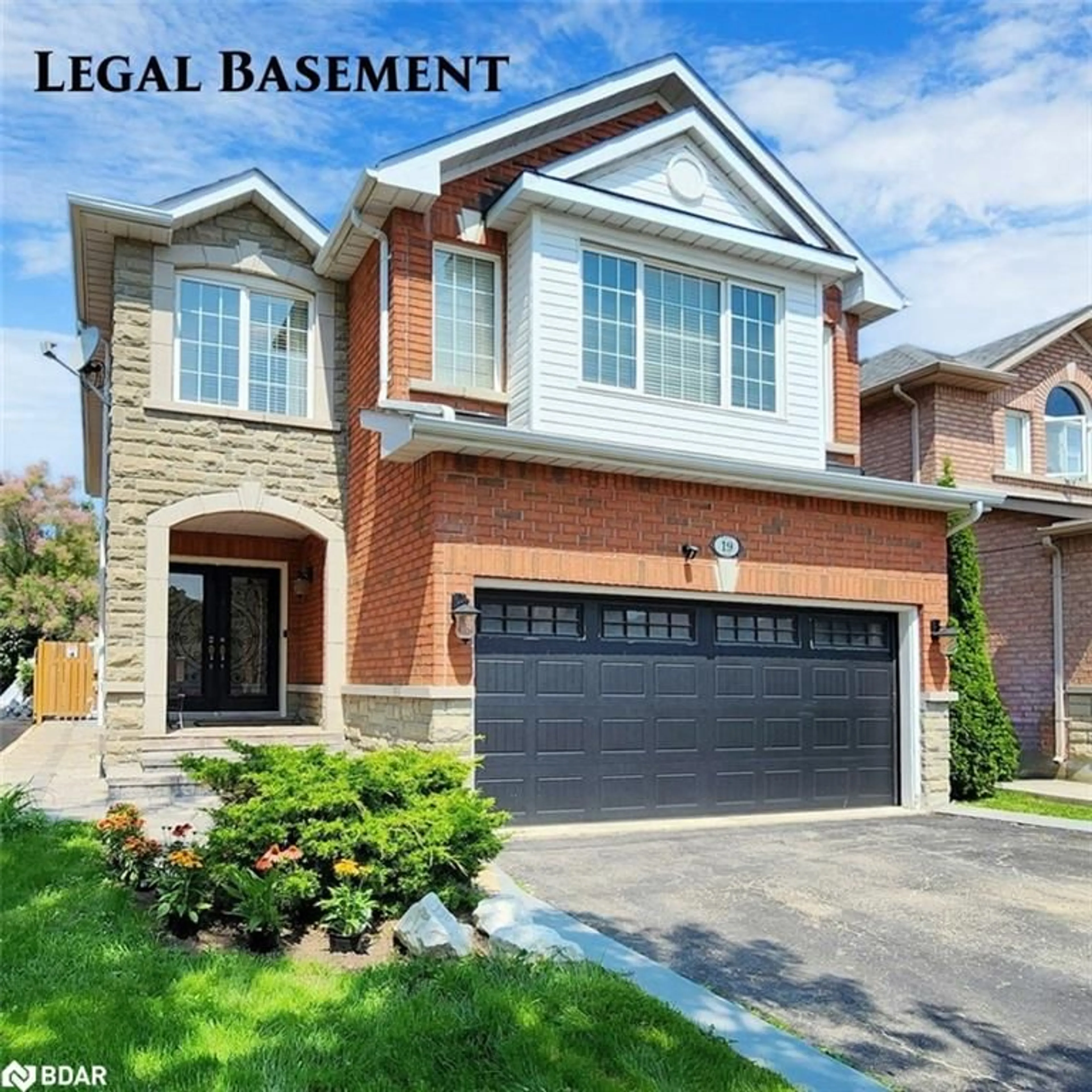 Home with brick exterior material for 19 Hillpath Cres, Brampton Ontario L6Z 4T9