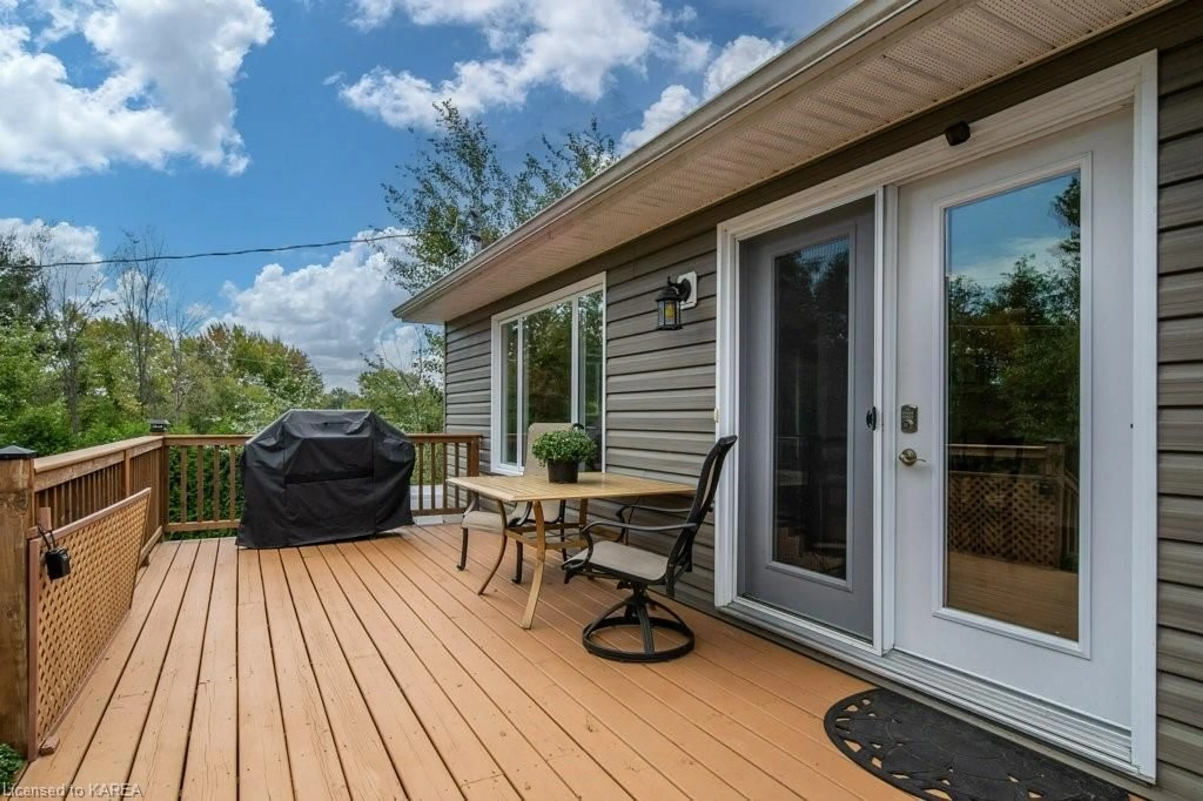 Patio, cottage for 386 Short Point Rd, Lyndhurst Ontario K0E 1N0