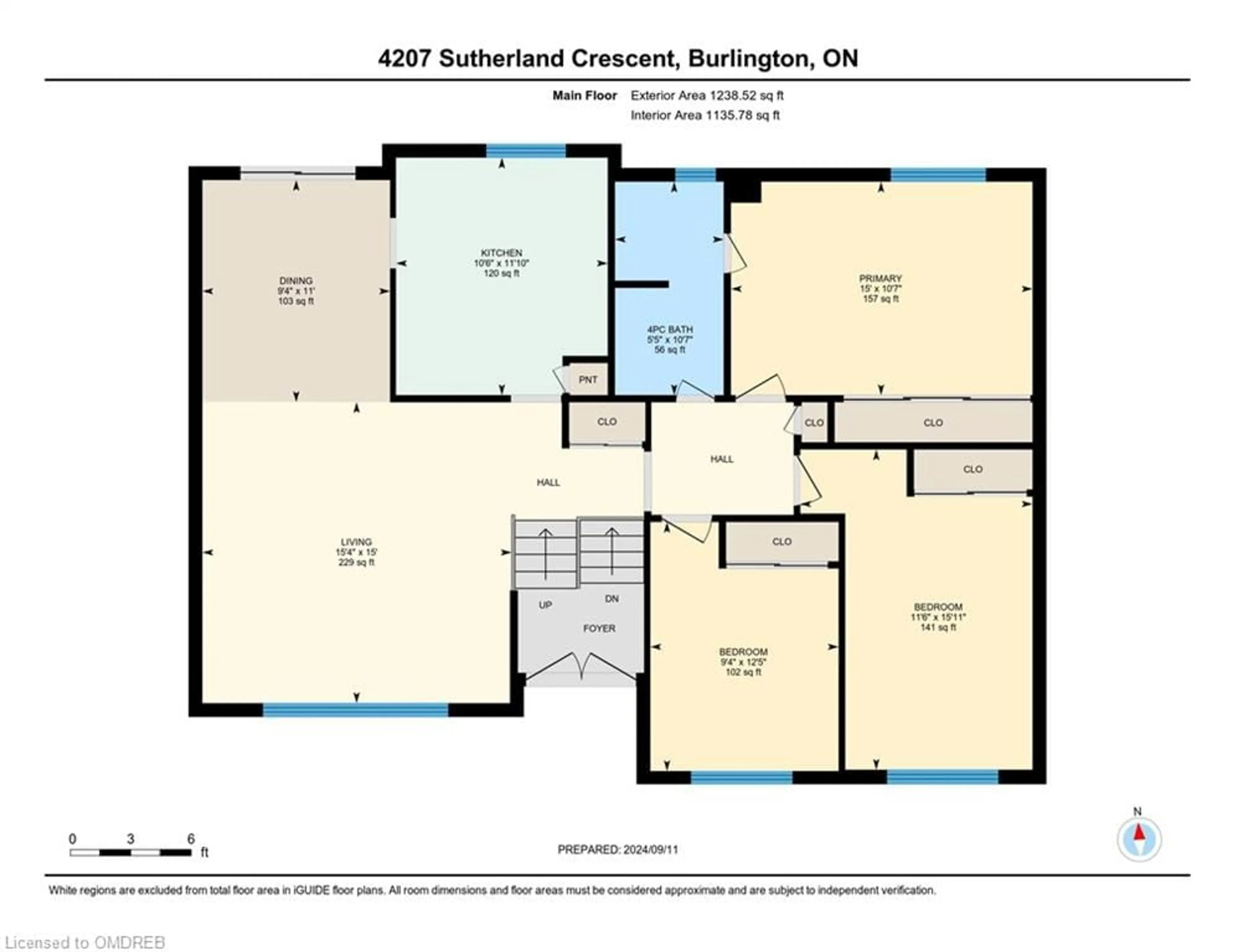 Floor plan for 4207 Sutherland Cres, Burlington Ontario L7L 5G3