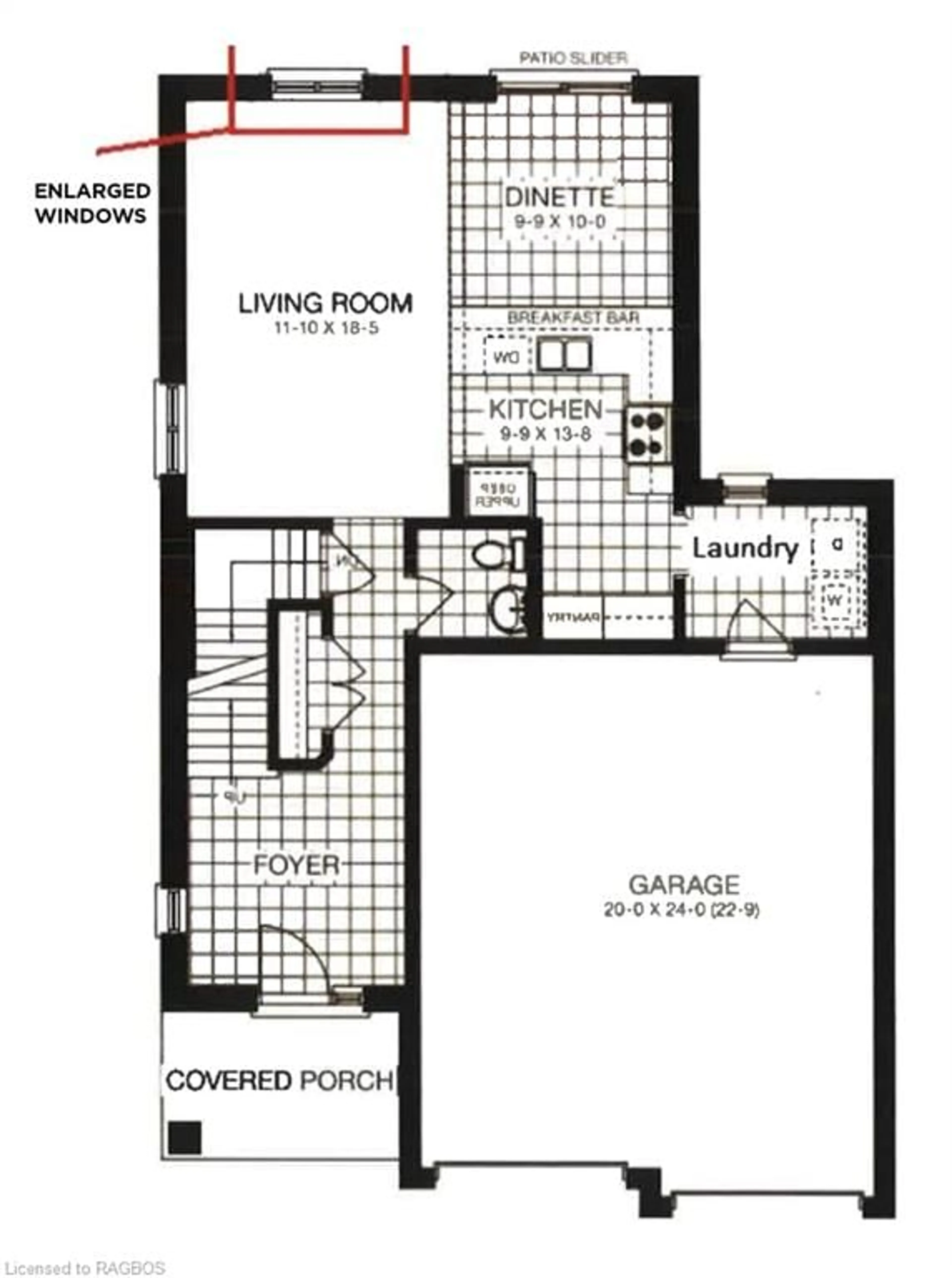 Floor plan for 430 Mary Rose Ave, Port Elgin Ontario N0H 2C3