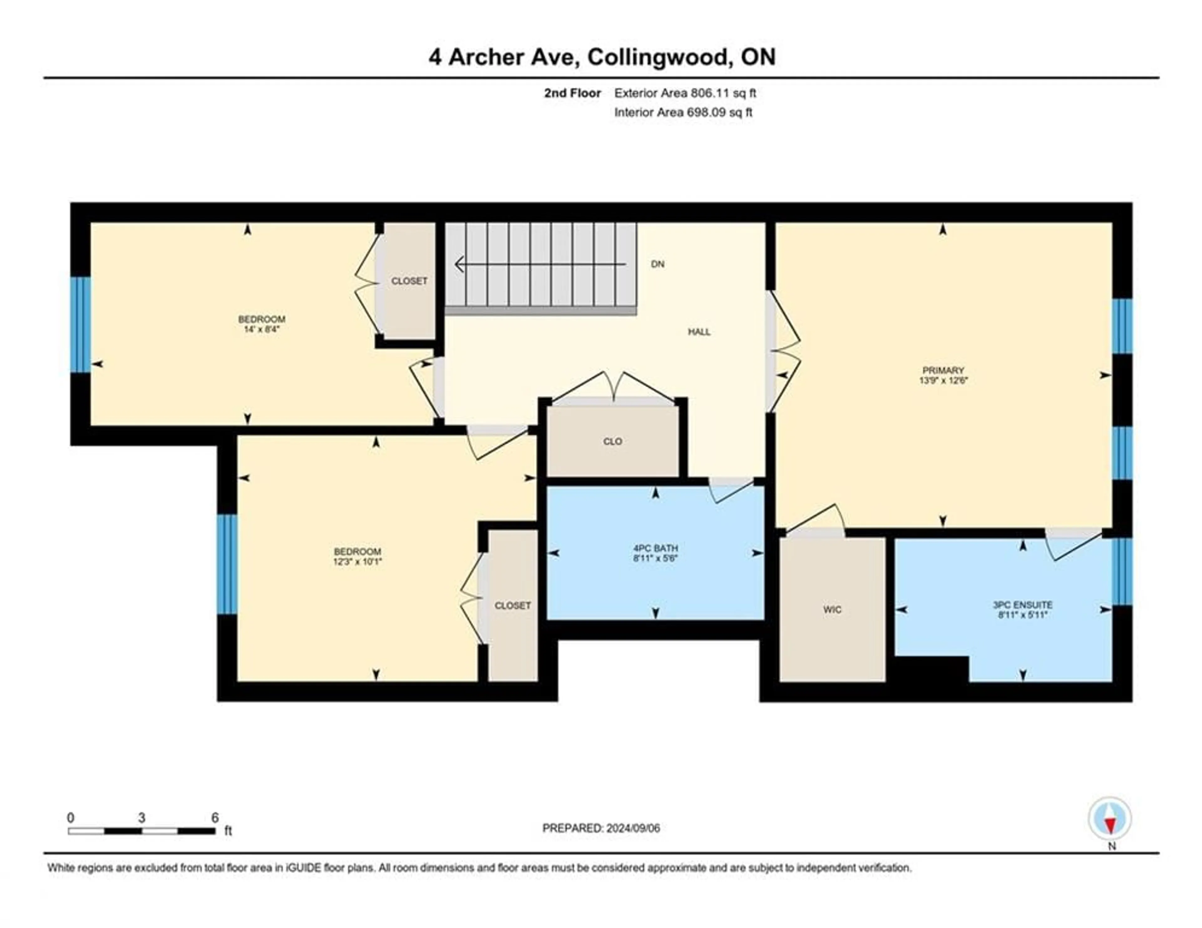 Floor plan for 4 Archer Avenue, Collingwood Ontario L9Y 3B7