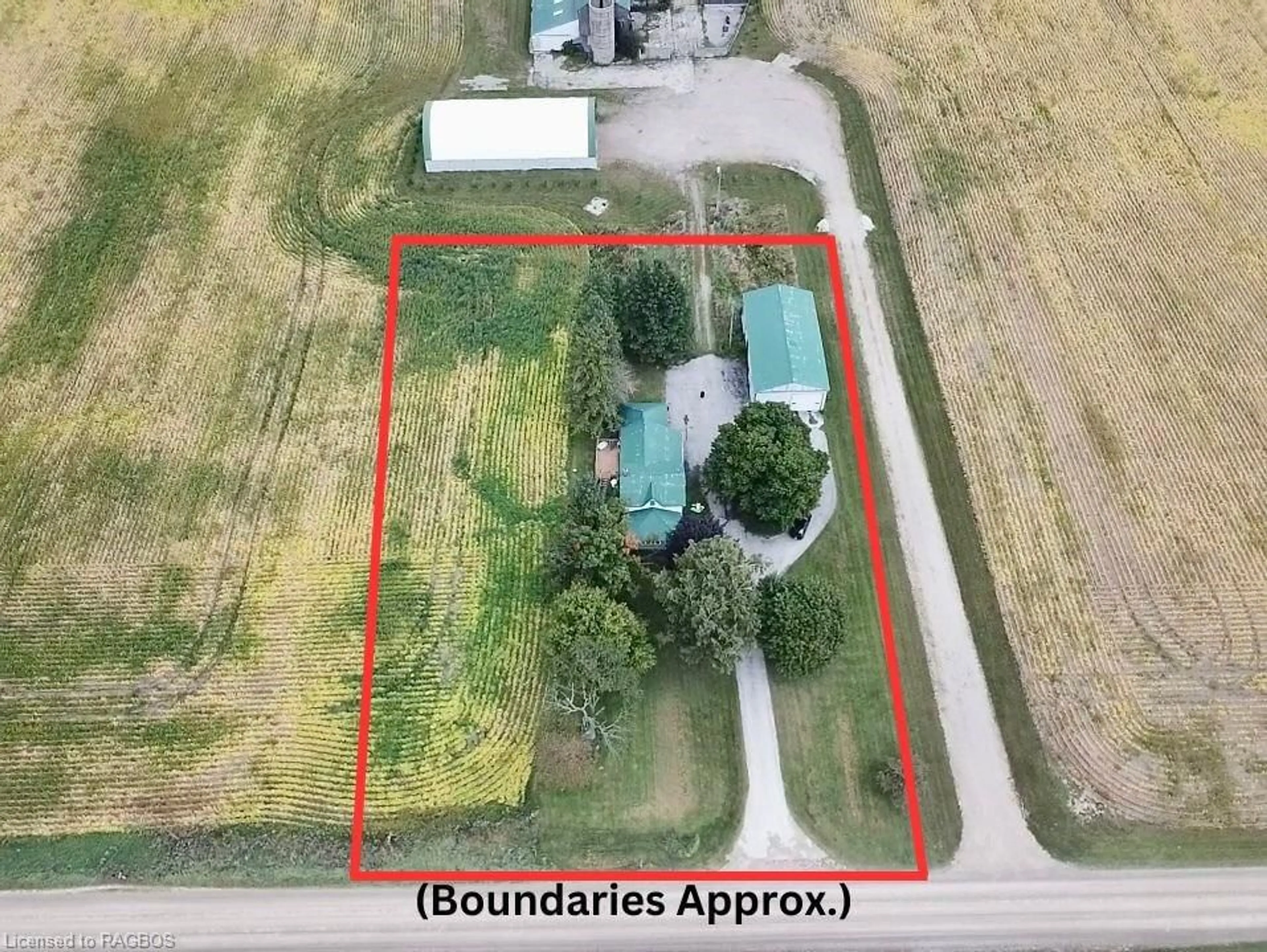 Frontside or backside of a home, the fenced backyard for 41666 Browntown Rd, Morris-Turnberry Ontario N0G 1G0