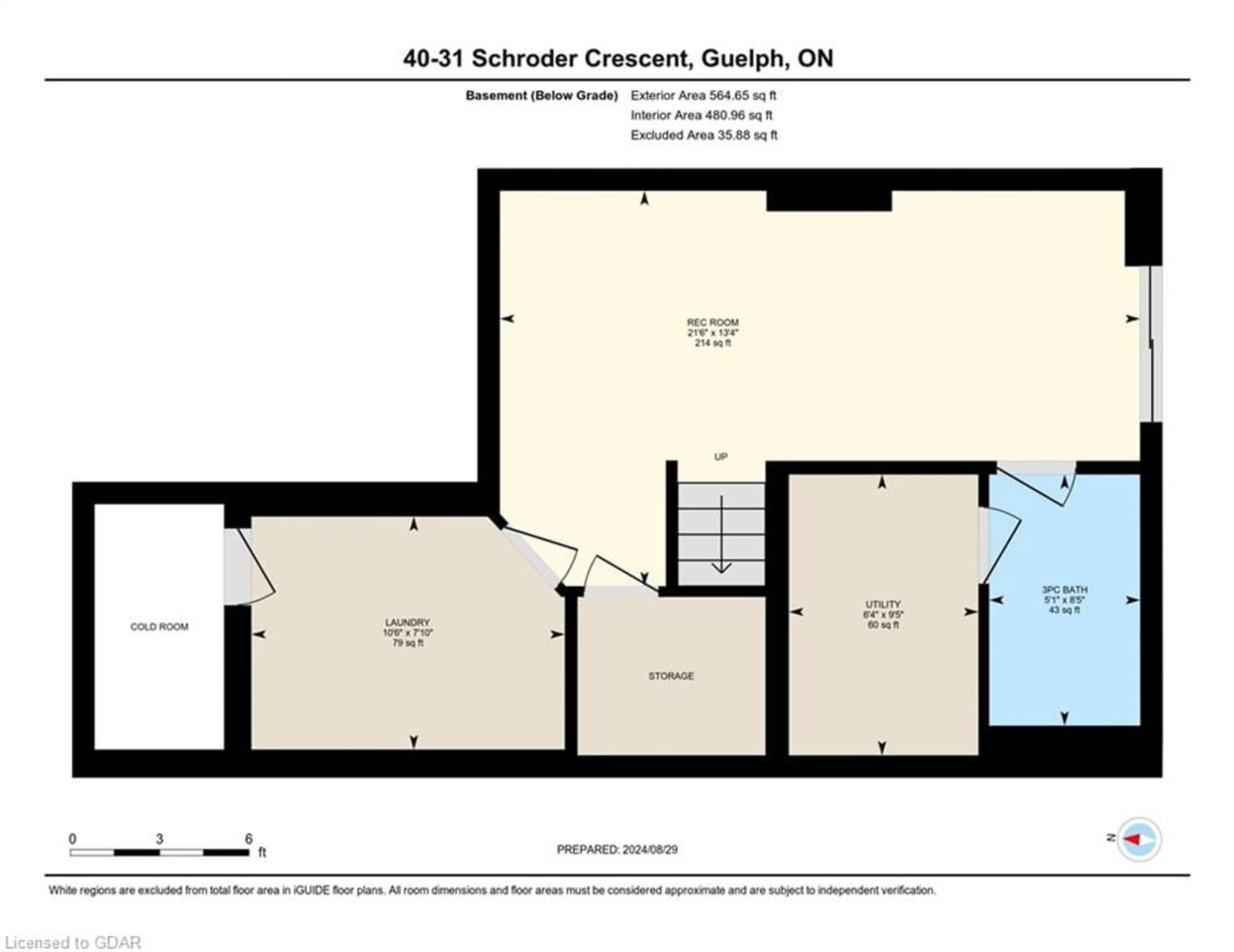 Floor plan for 31 Schroder Cres #40, Guelph Ontario N1E 7M6