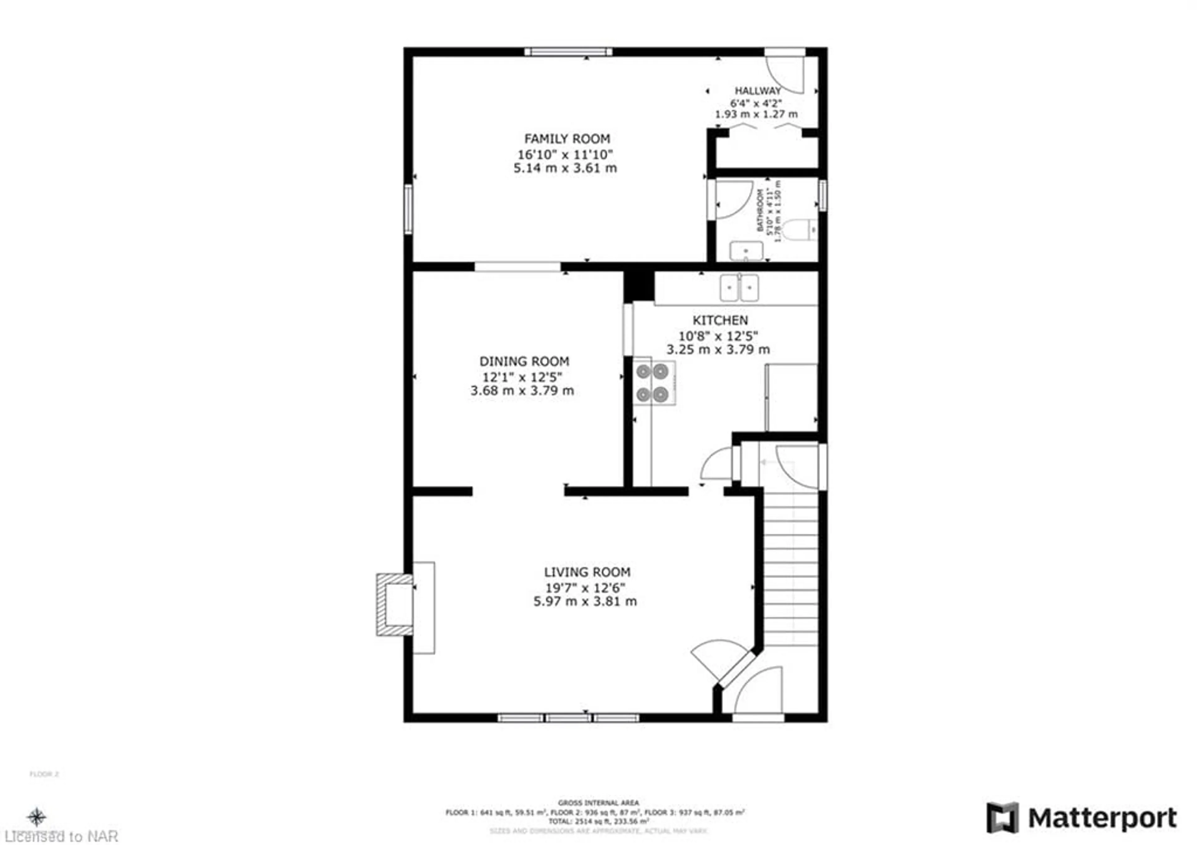 Floor plan for 18 Hooker St, Welland Ontario L3C 5G8