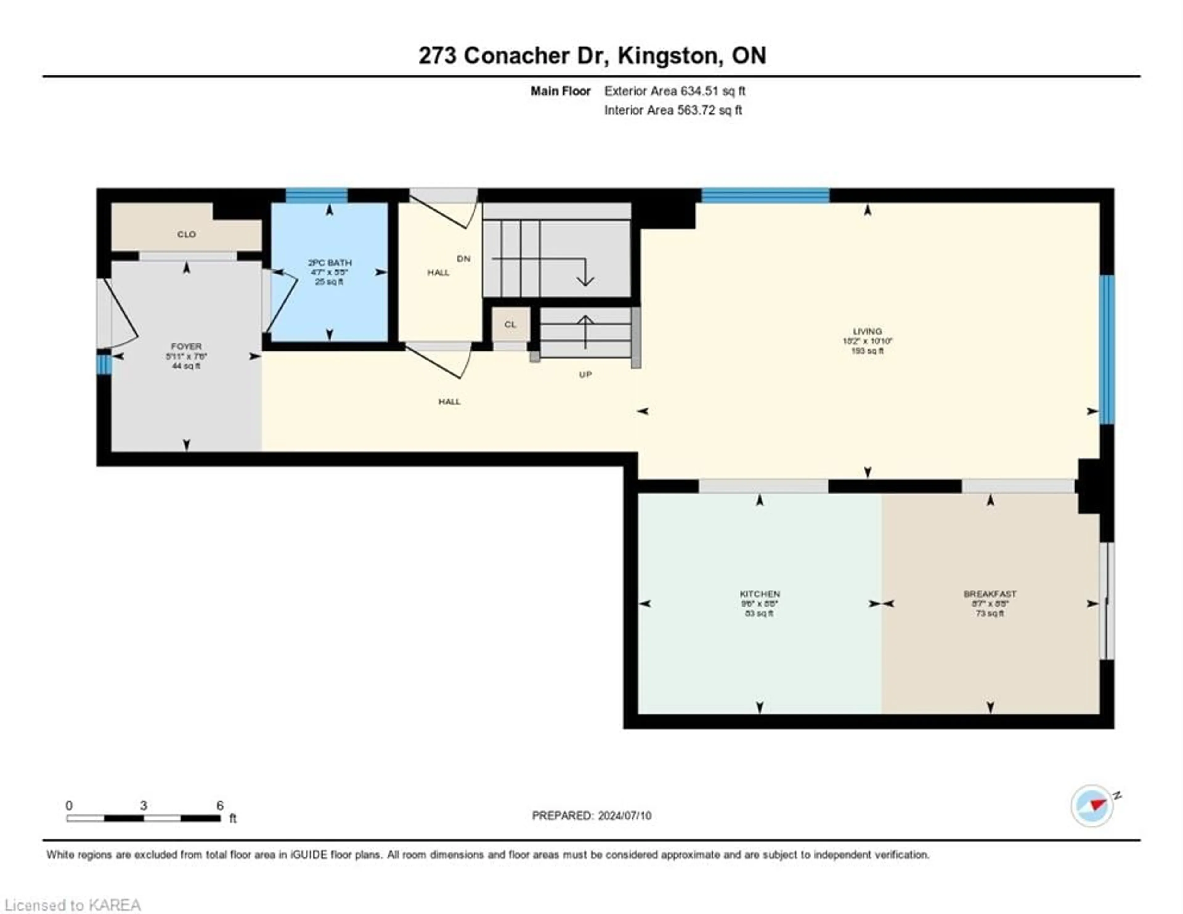 Floor plan for 273 Conacher Dr, Kingston Ontario K7K 7J6