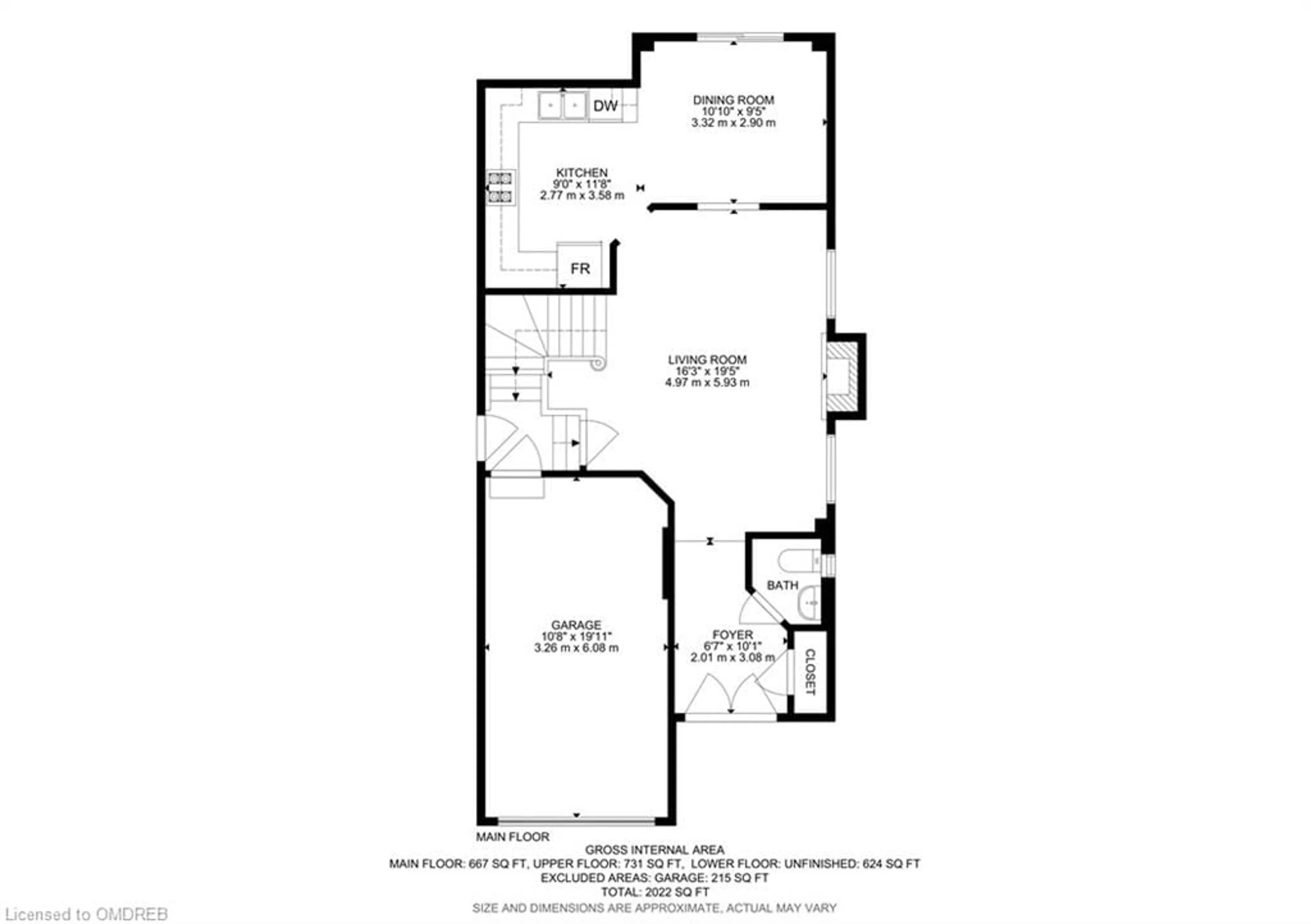 Floor plan for 28 Eagleview Way, Georgetown Ontario L7G 6N3