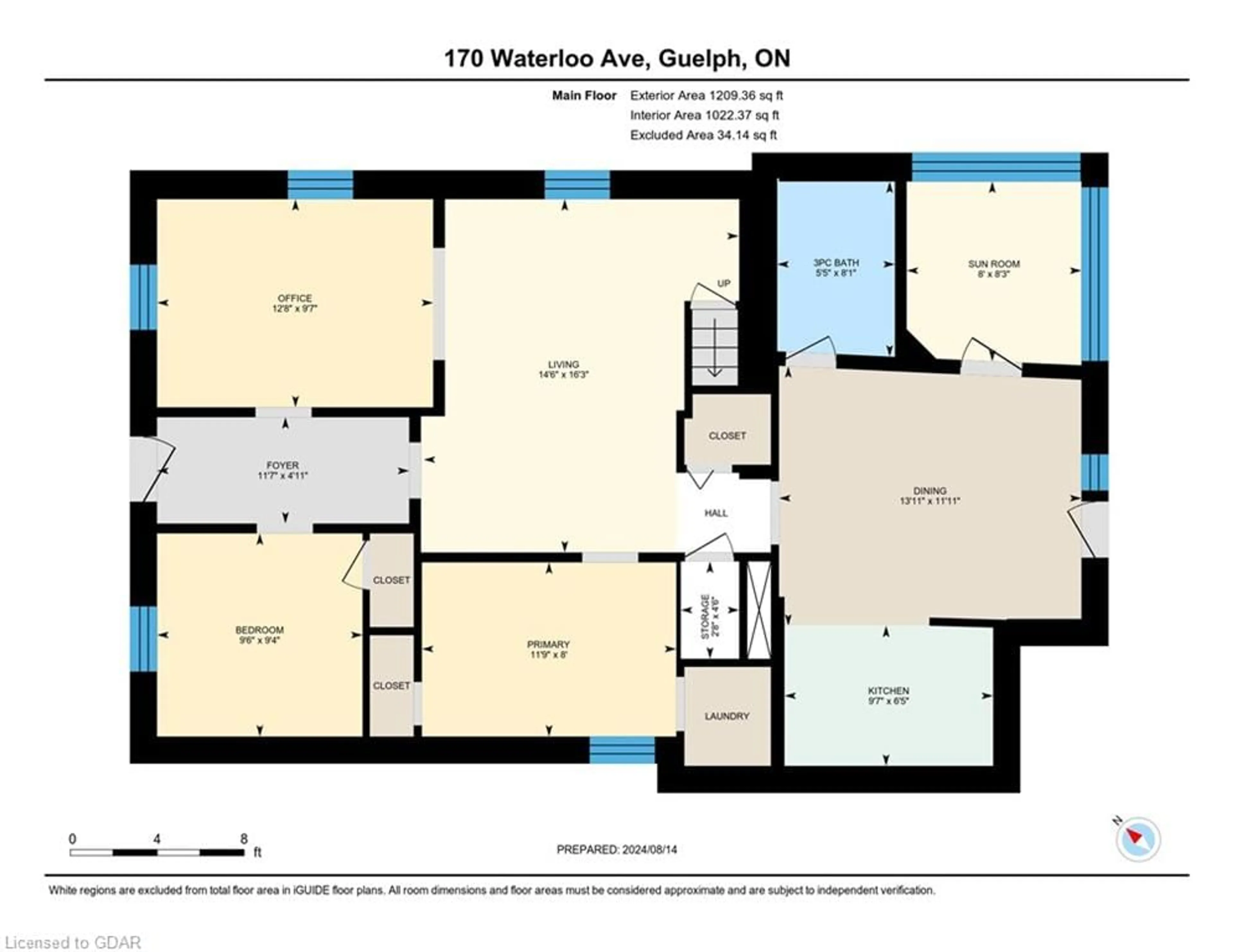 Floor plan for 170 Waterloo Ave, Guelph Ontario N1H 3J3