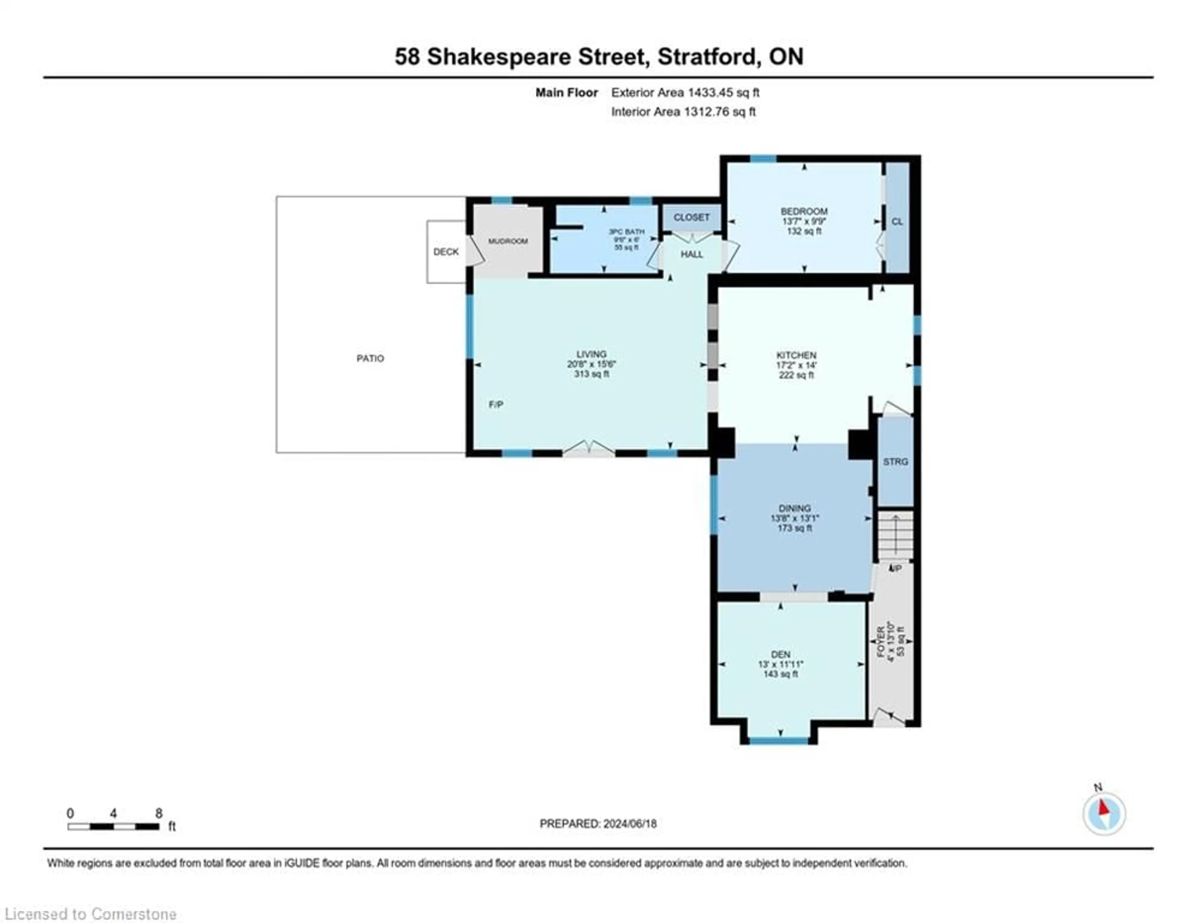 Floor plan for 58 Shakespeare St, Stratford Ontario N5A 3W3