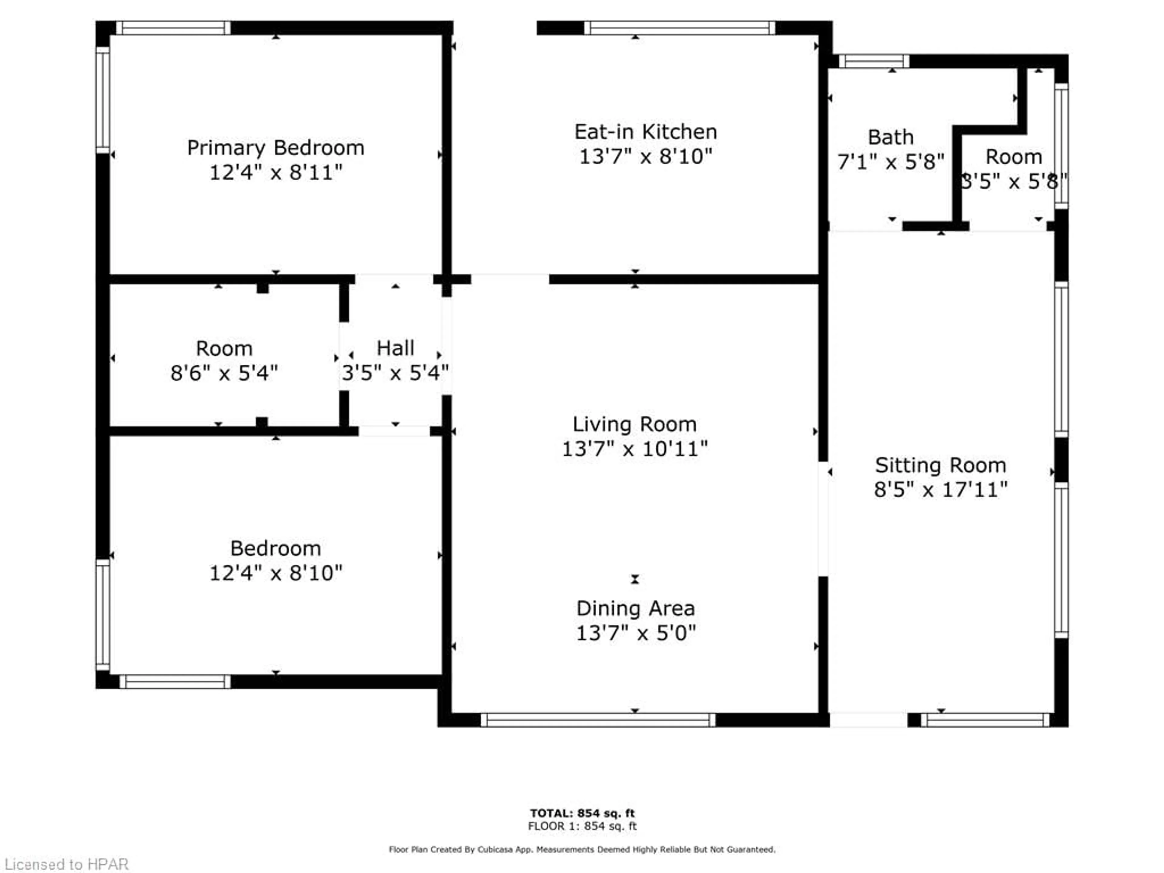 Floor plan for 24 Huron St, Port Albert Ontario N7A 3X9