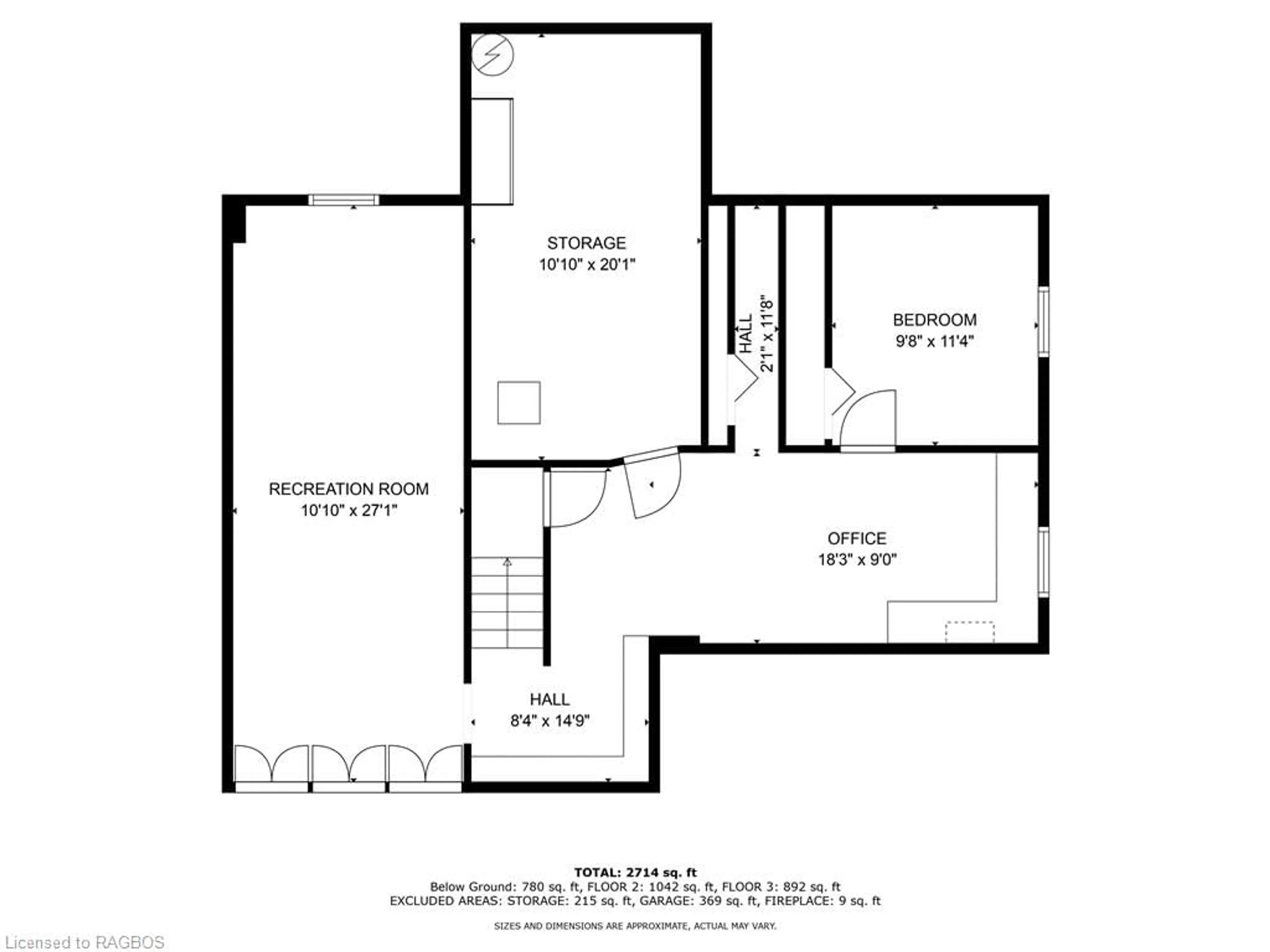 Floor plan for 433 8th Avenue A, Owen Sound Ontario N4K 6S8