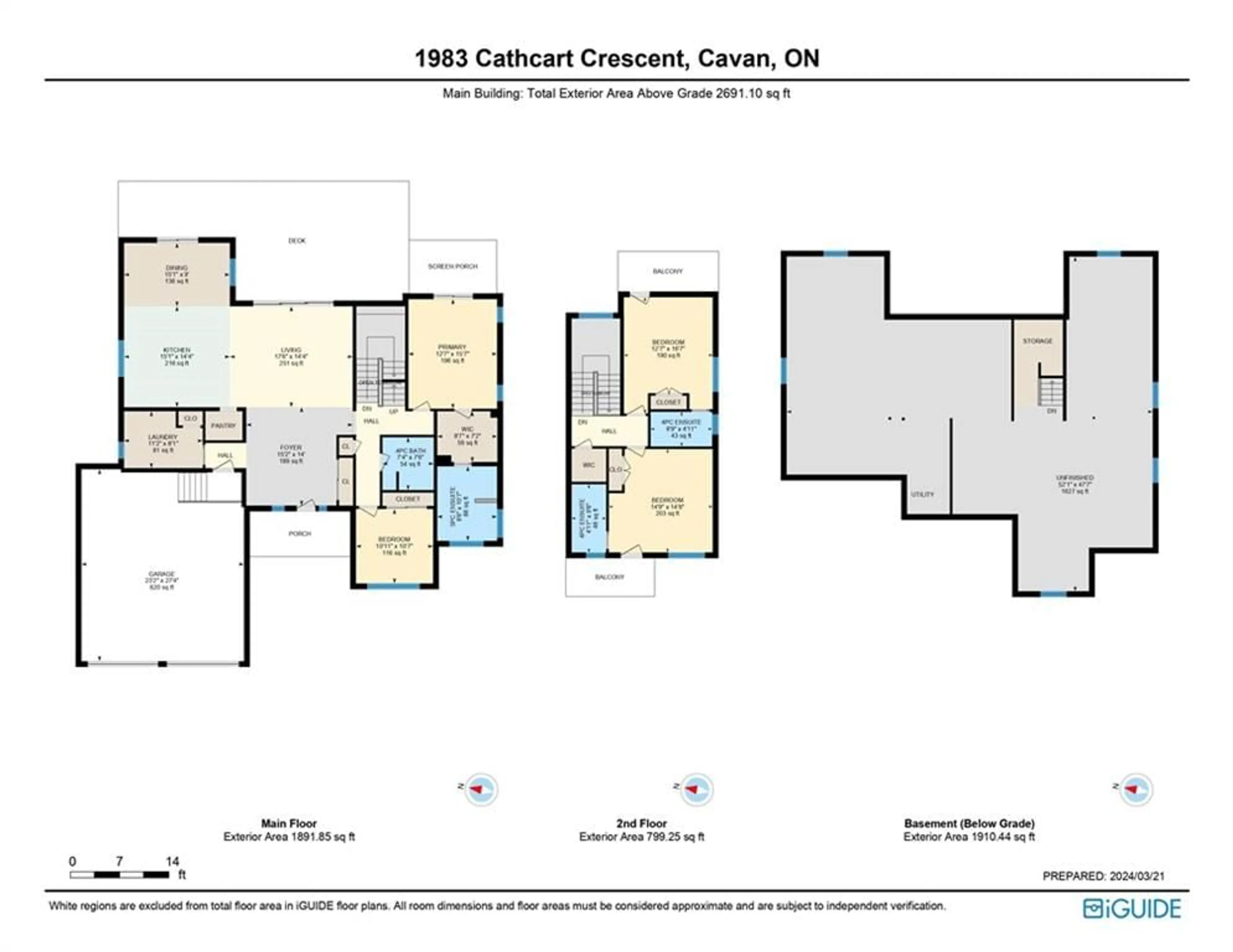 Floor plan for 1983 Cathcart Cres, Cavan-Monaghan Ontario L0A 1C0