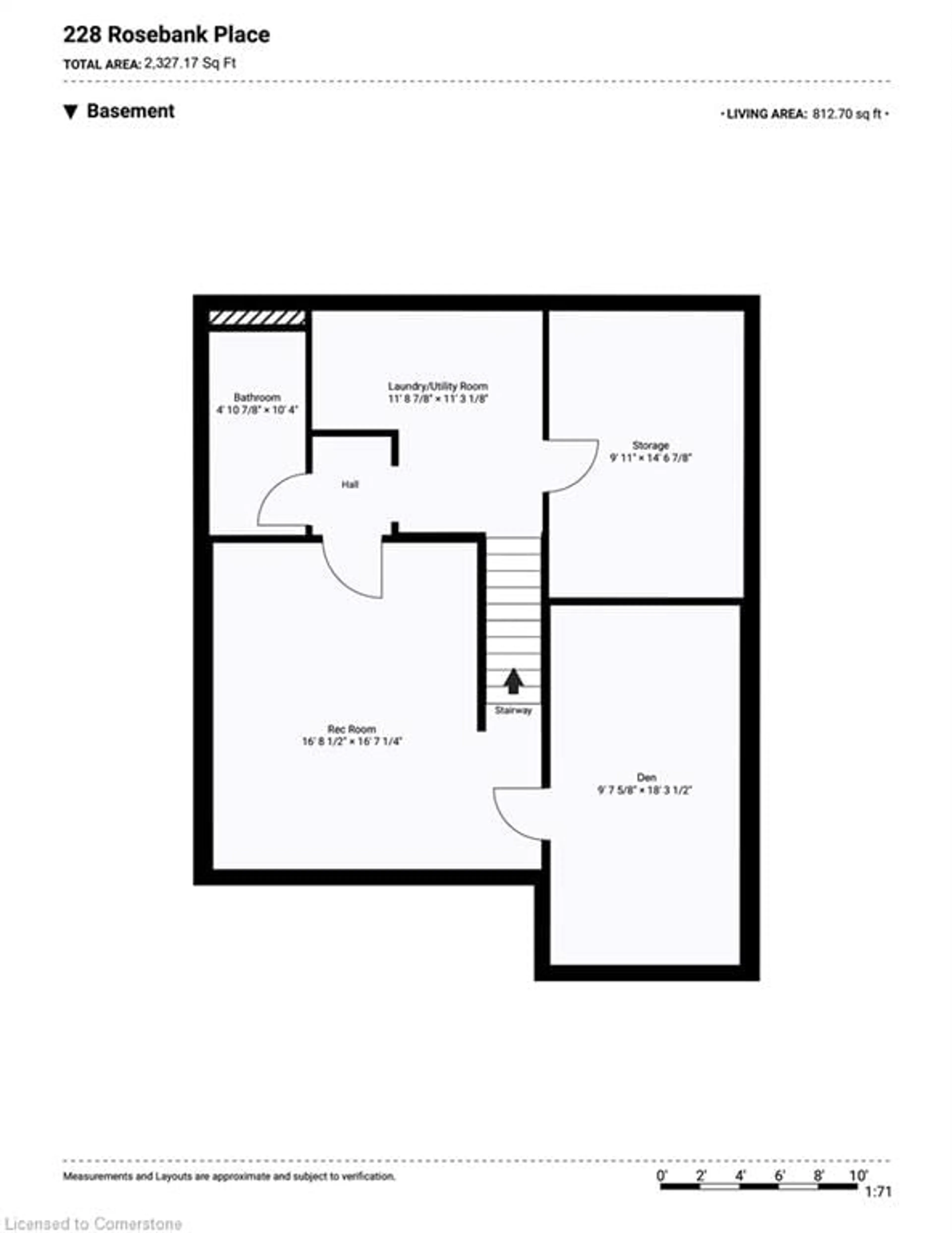 Floor plan for 228 Rosebank Pl, Kitchener Ontario N2E 2R8