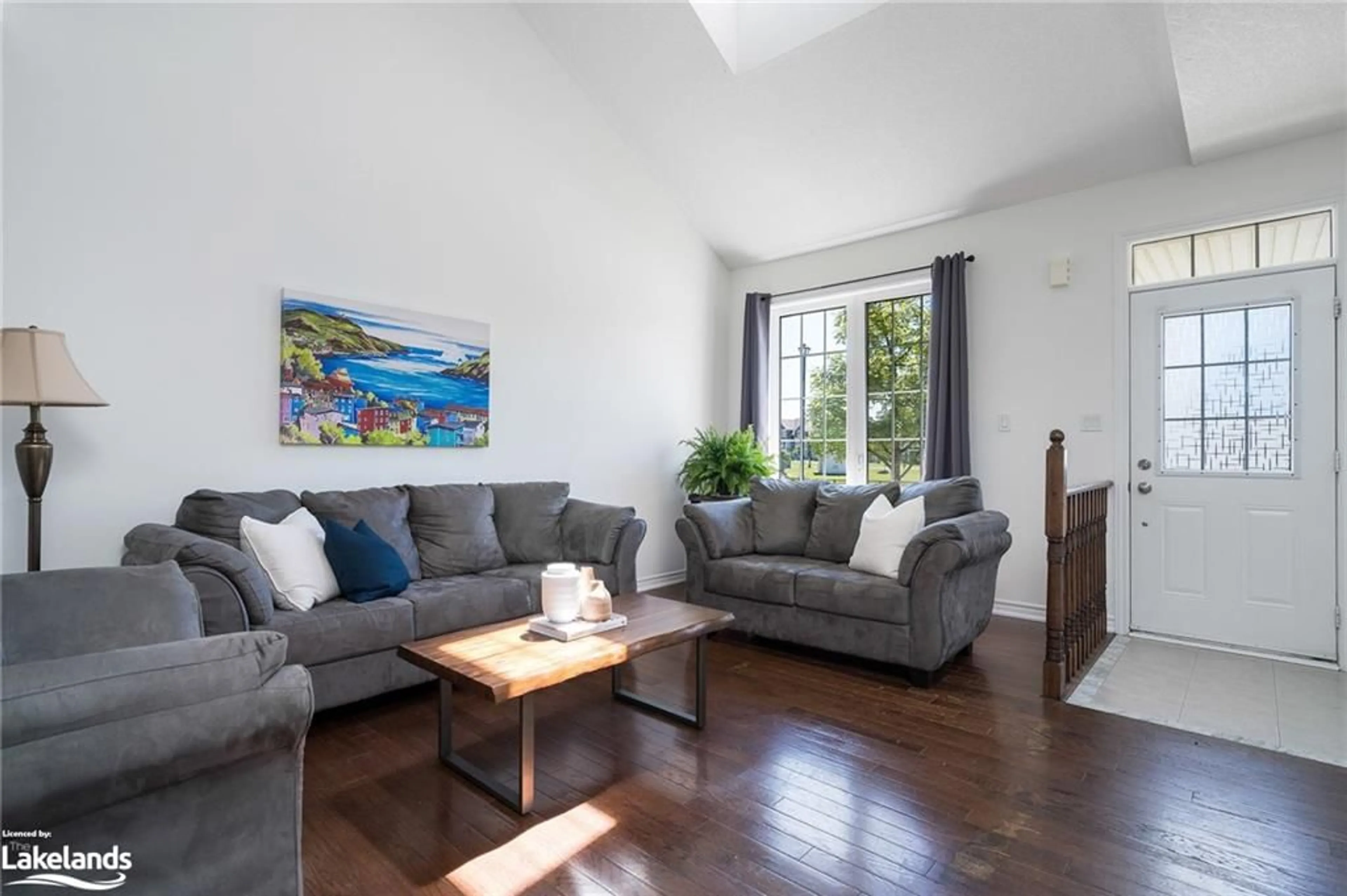 Living room, wood floors for 22 Providence Way #PW, Wasaga Beach Ontario L9Z 0G3