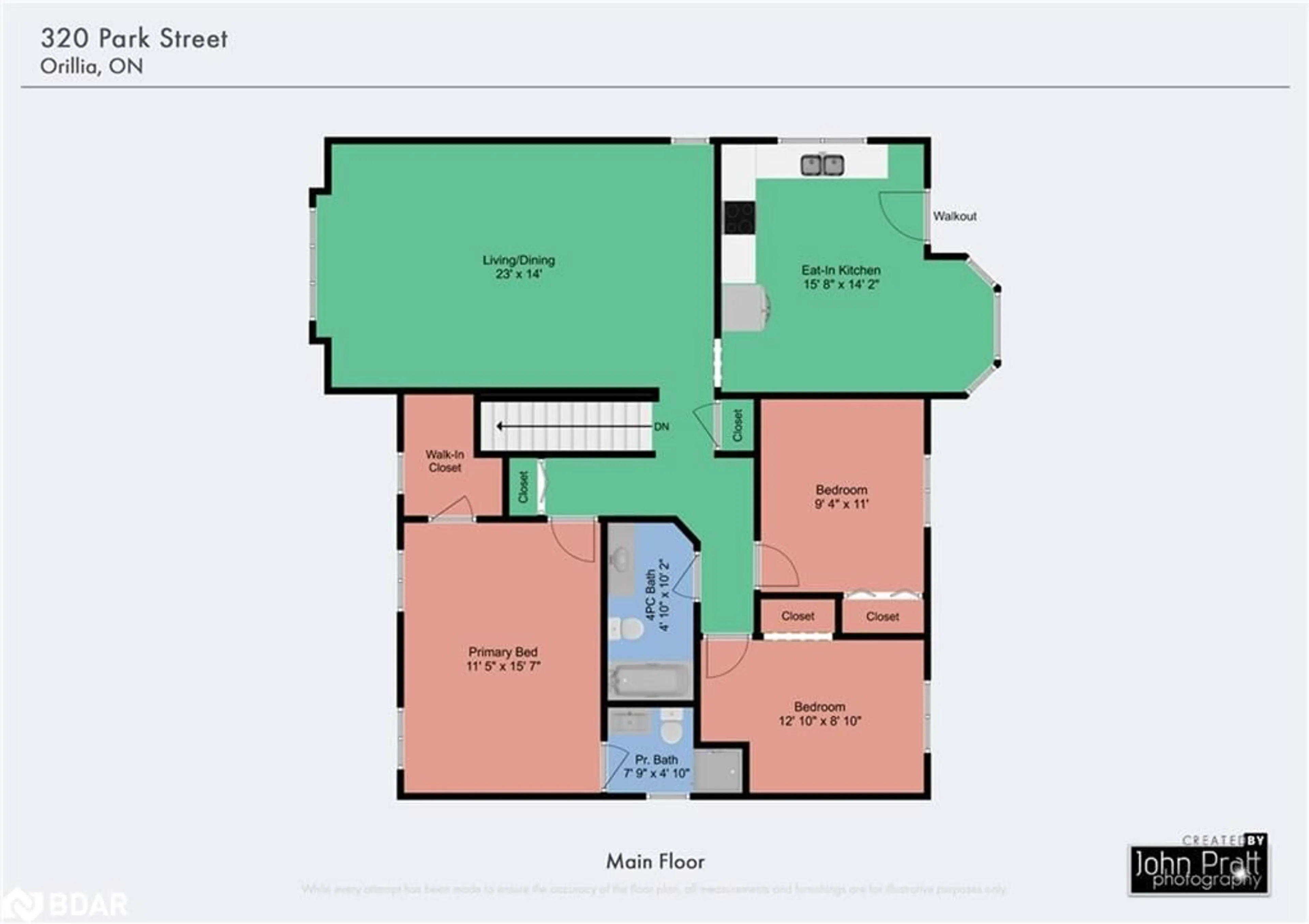 Floor plan for 320 Park Street St, Orillia Ontario L3V 7S7