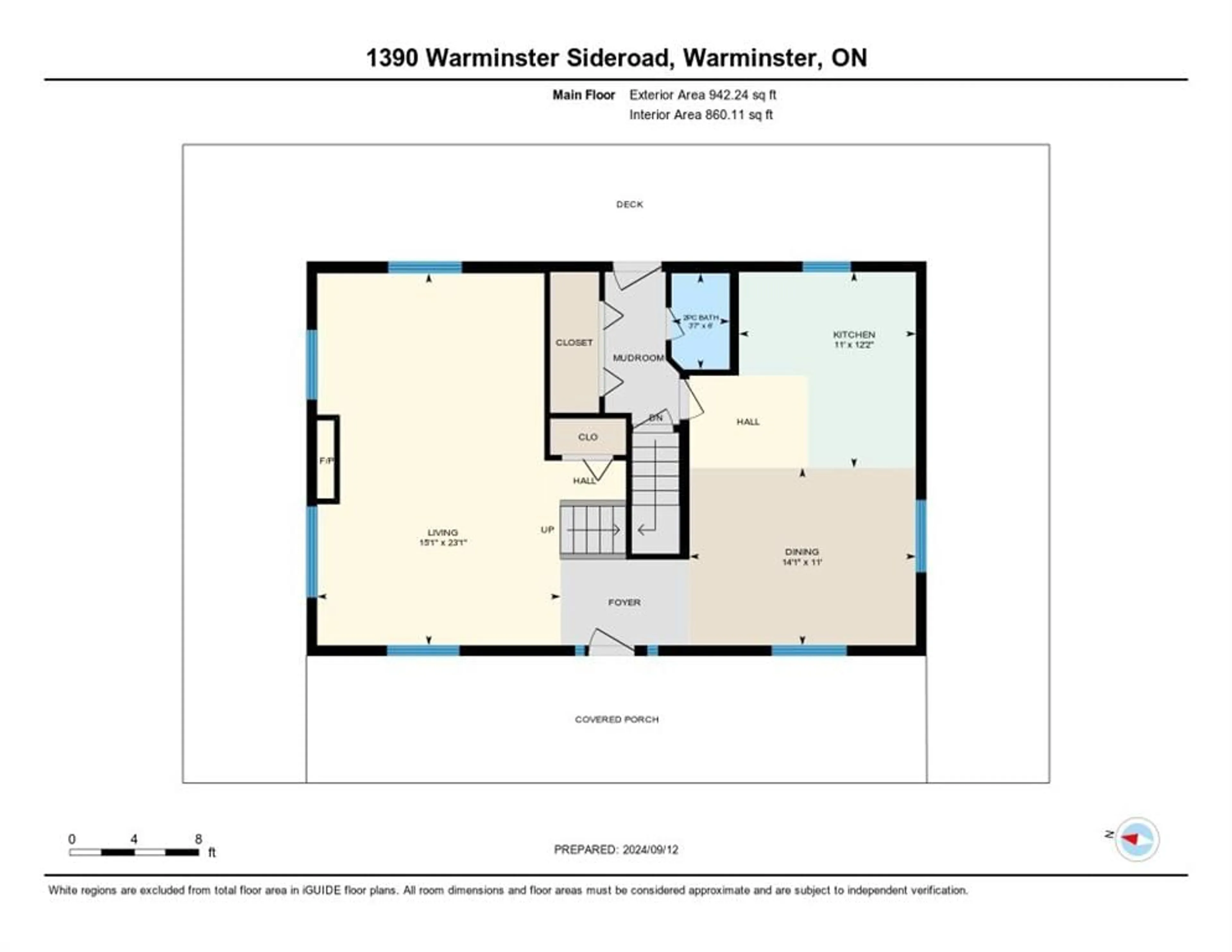 Floor plan for 1390 Warminster Sideroad, Oro-Medonte Ontario L0K 2G0