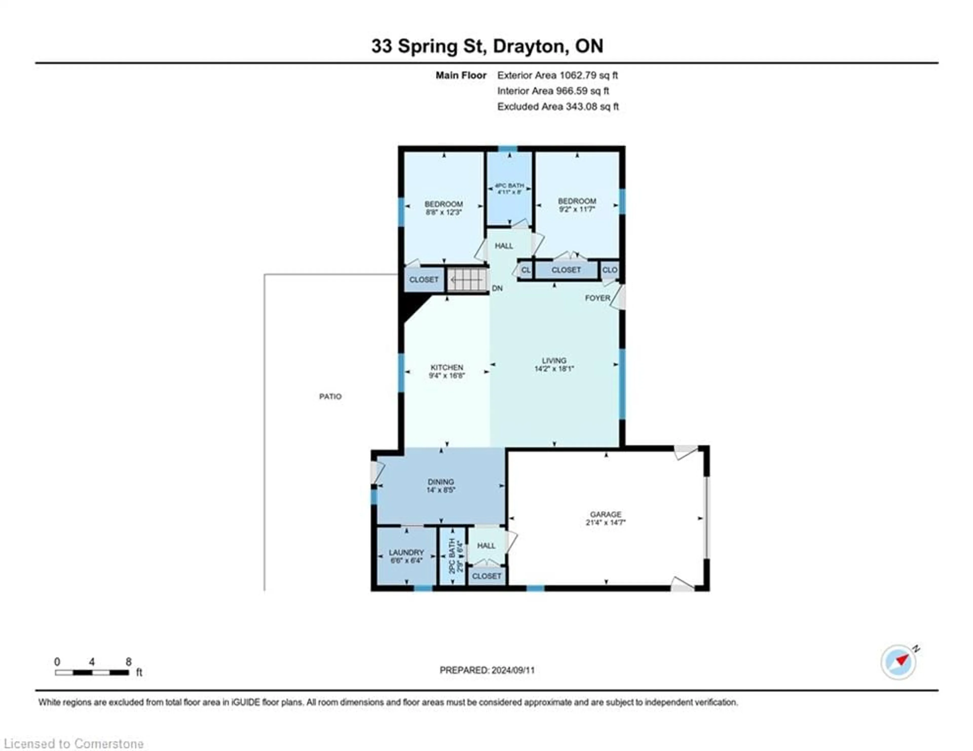 Floor plan for 33 Spring St, Drayton Ontario N0G 1P0