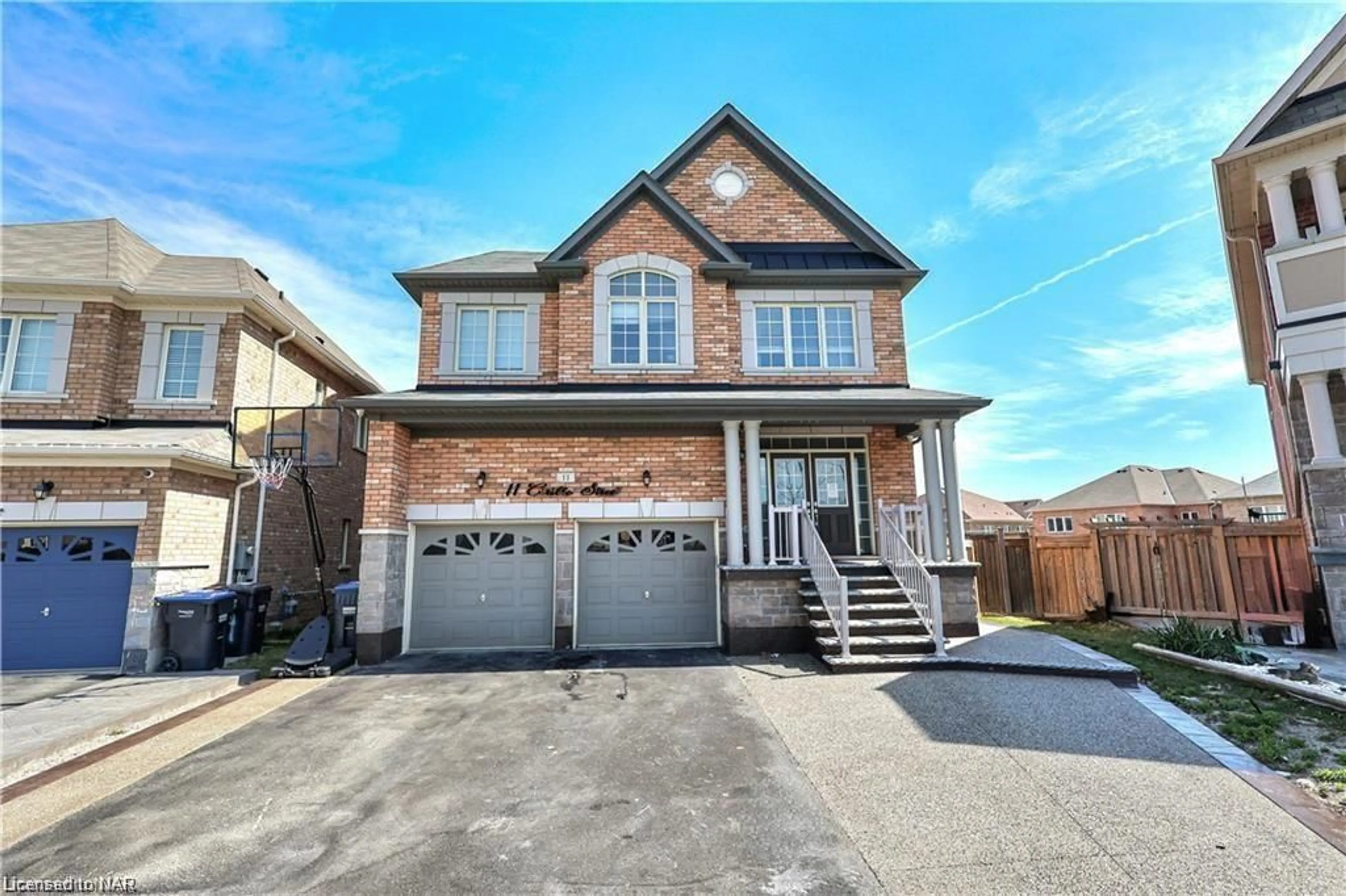 Frontside or backside of a home, the street view for 11 Cirillo St, Brampton Ontario L6X 3C4