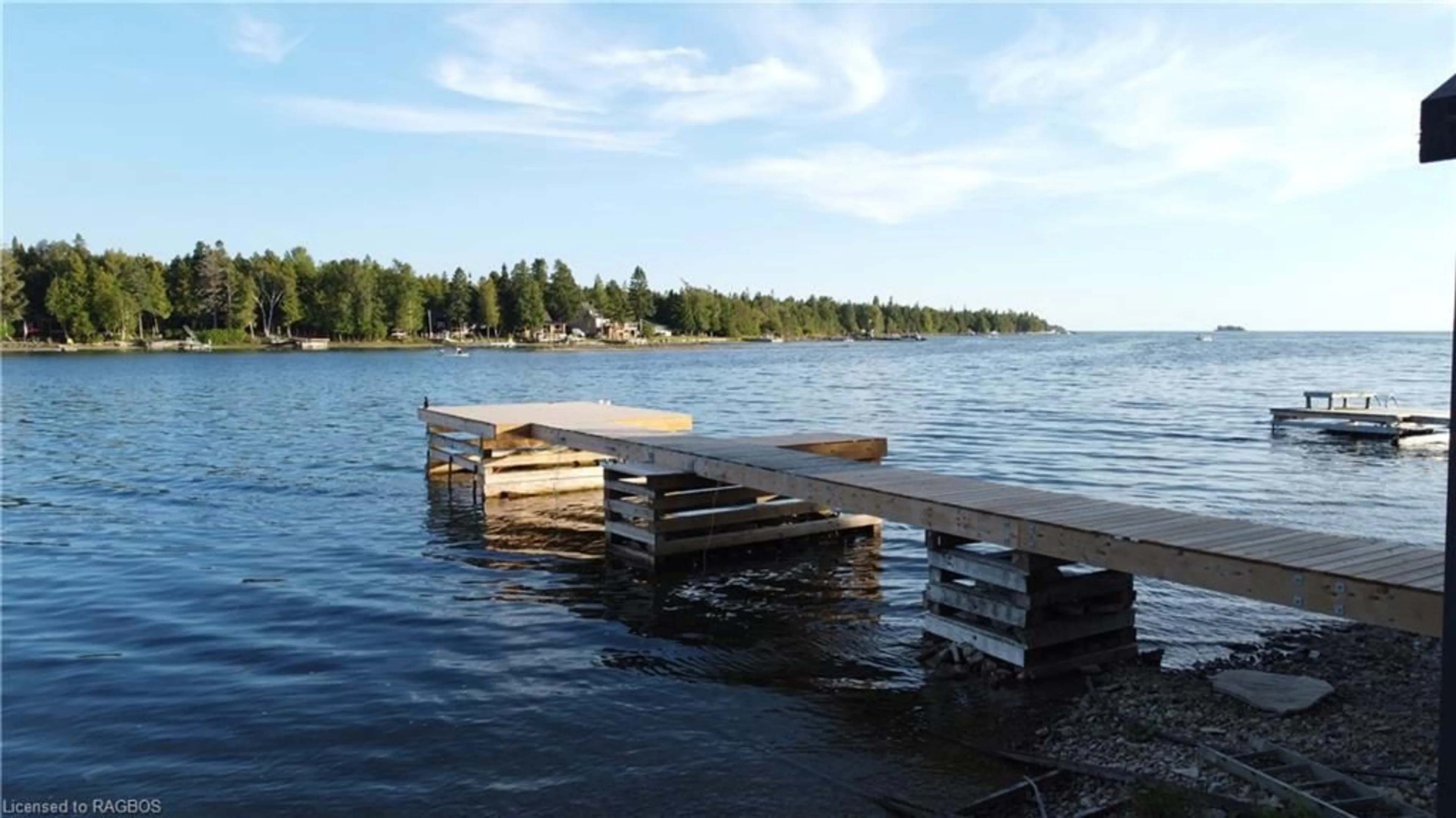 Patio, lake for 75 Parker Island Rd, Northern Bruce Peninsula Ontario N0H 1W0