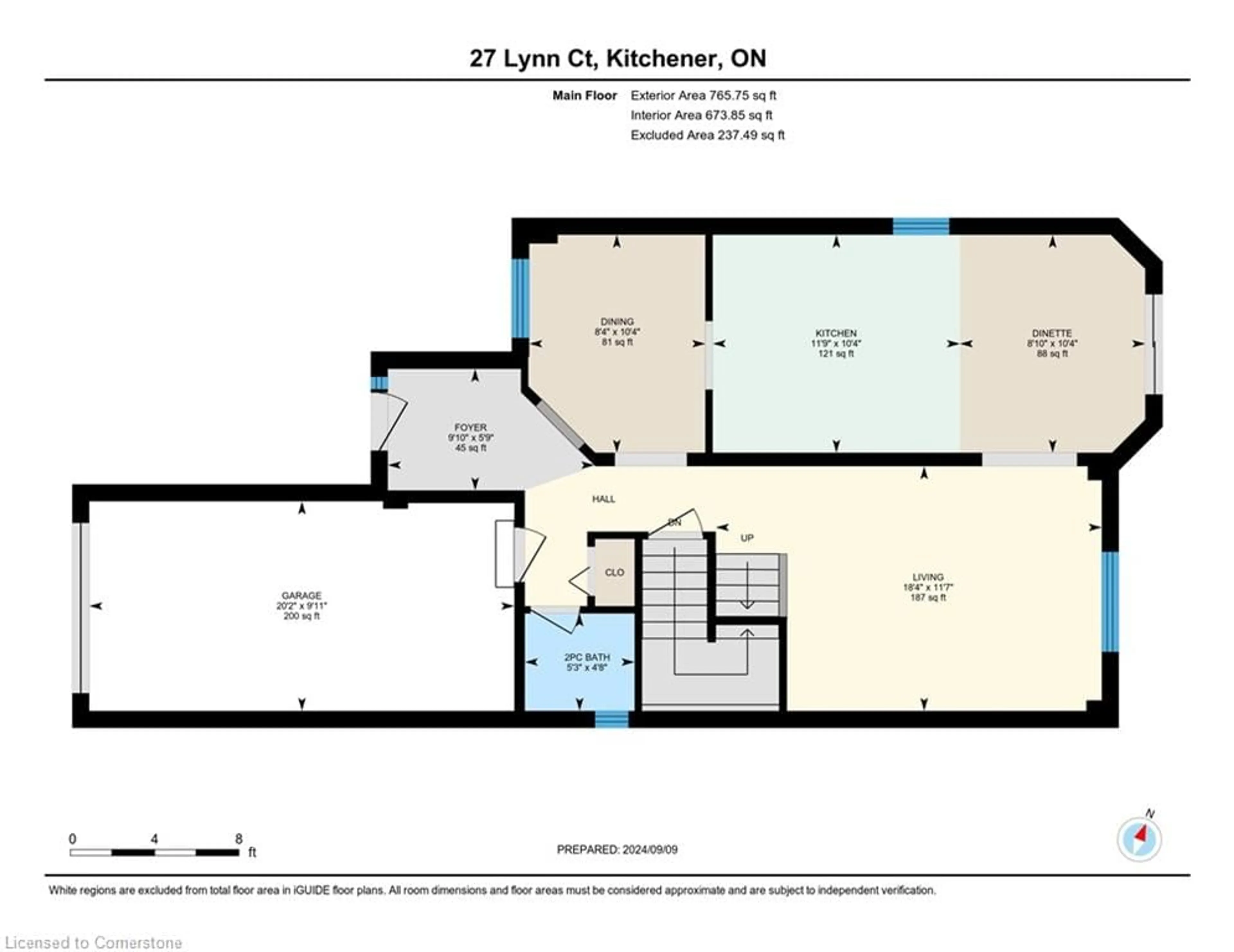 Floor plan for 27 Lynn Crt, Kitchener Ontario N2A 4H6