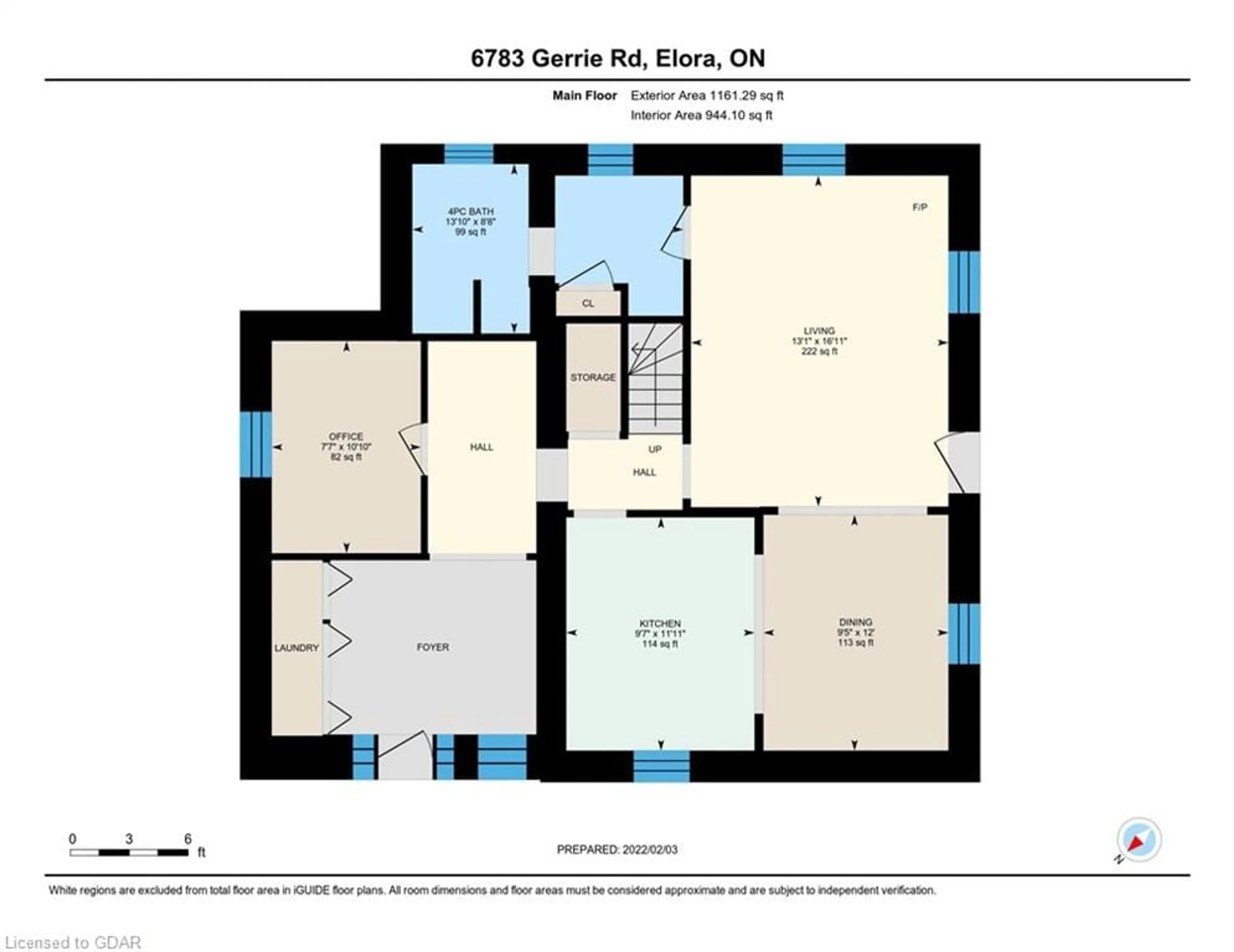 Floor plan for 6783 Gerrie Rd, Elora Ontario N0B 1S0