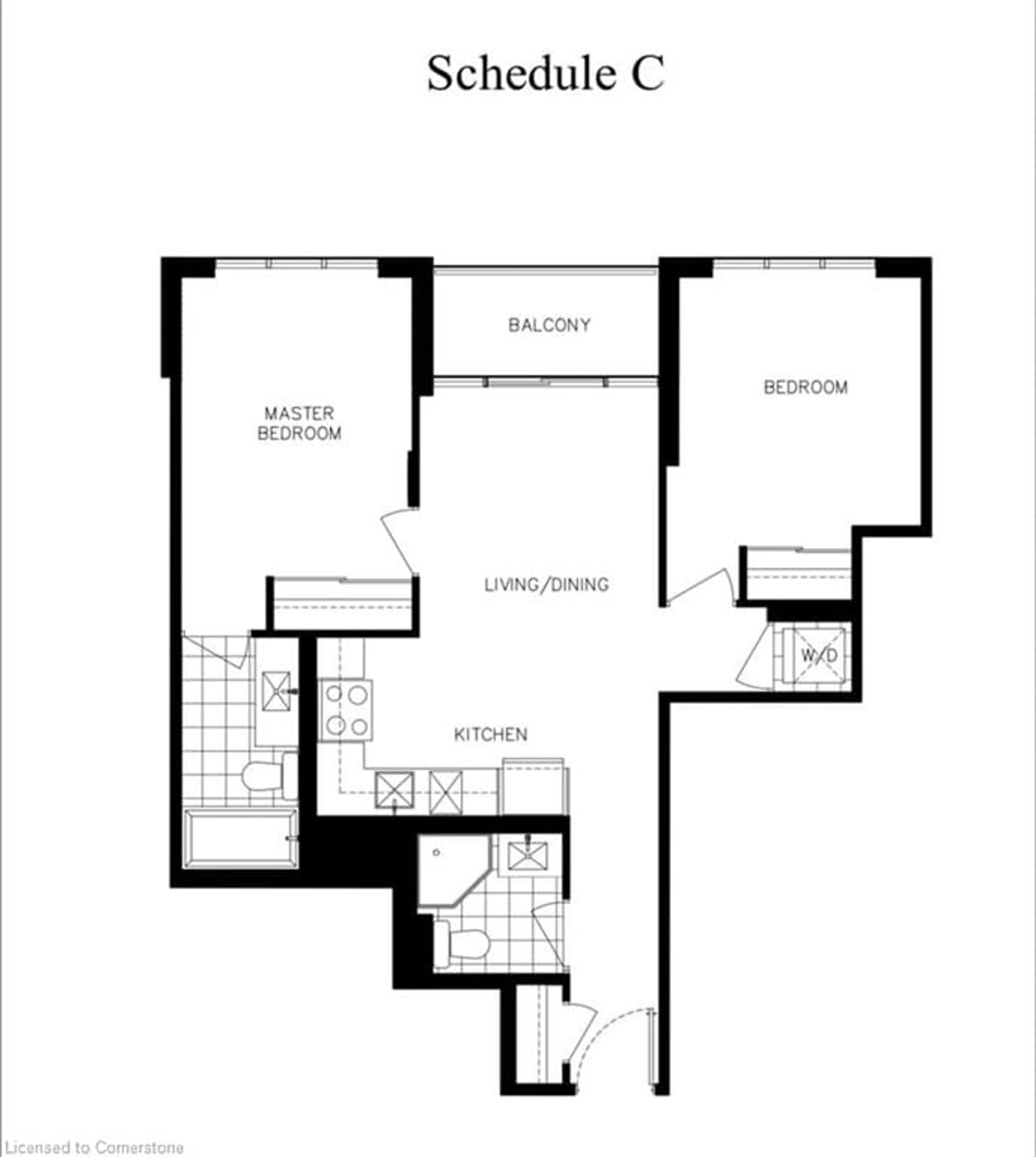 Floor plan for 209 Steeles Ave #1702, Brampton Ontario L6Y 0B5