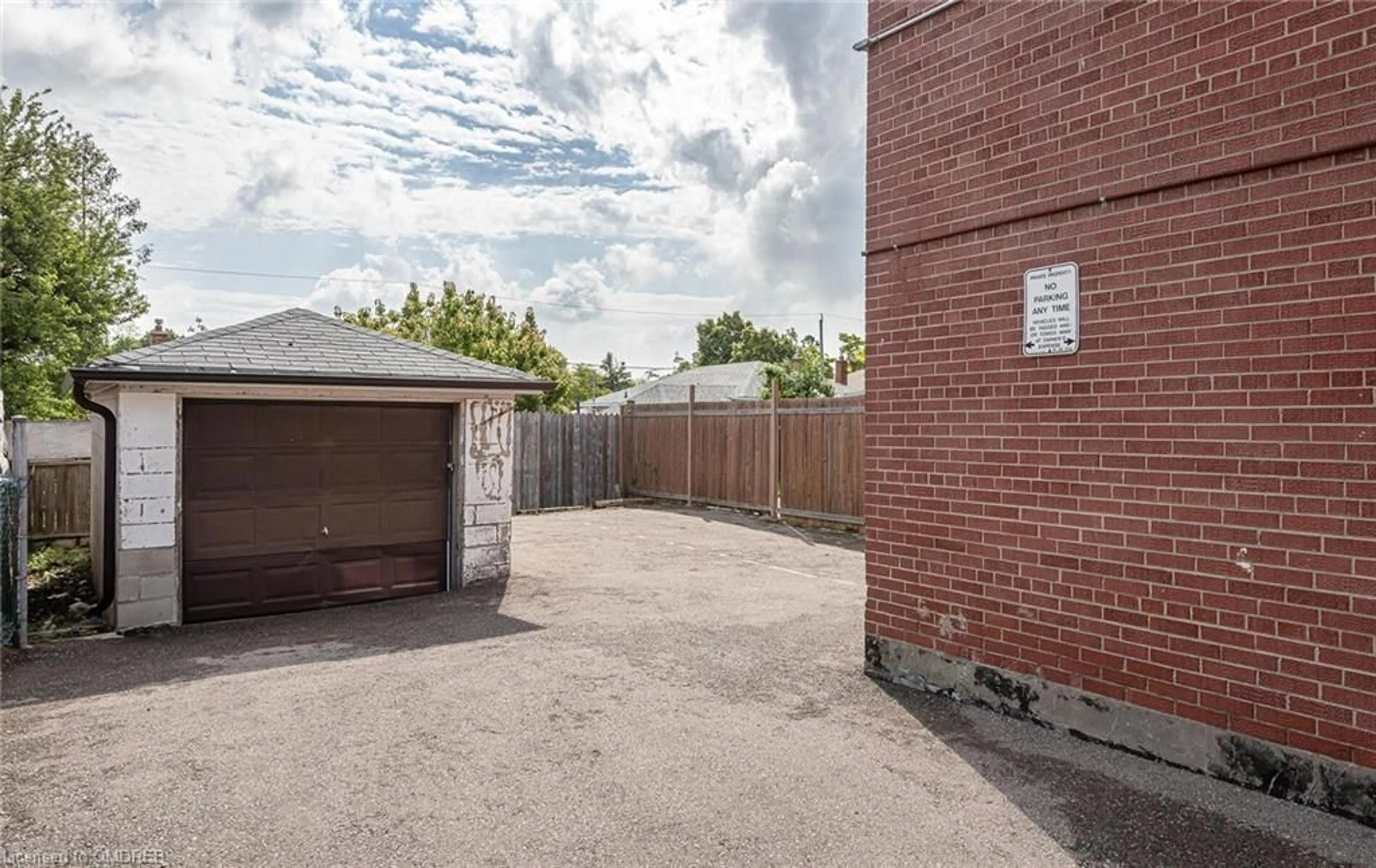 Patio, the fenced backyard for 559A Birchmount Rd, Scarborough Ontario M1K 1P8