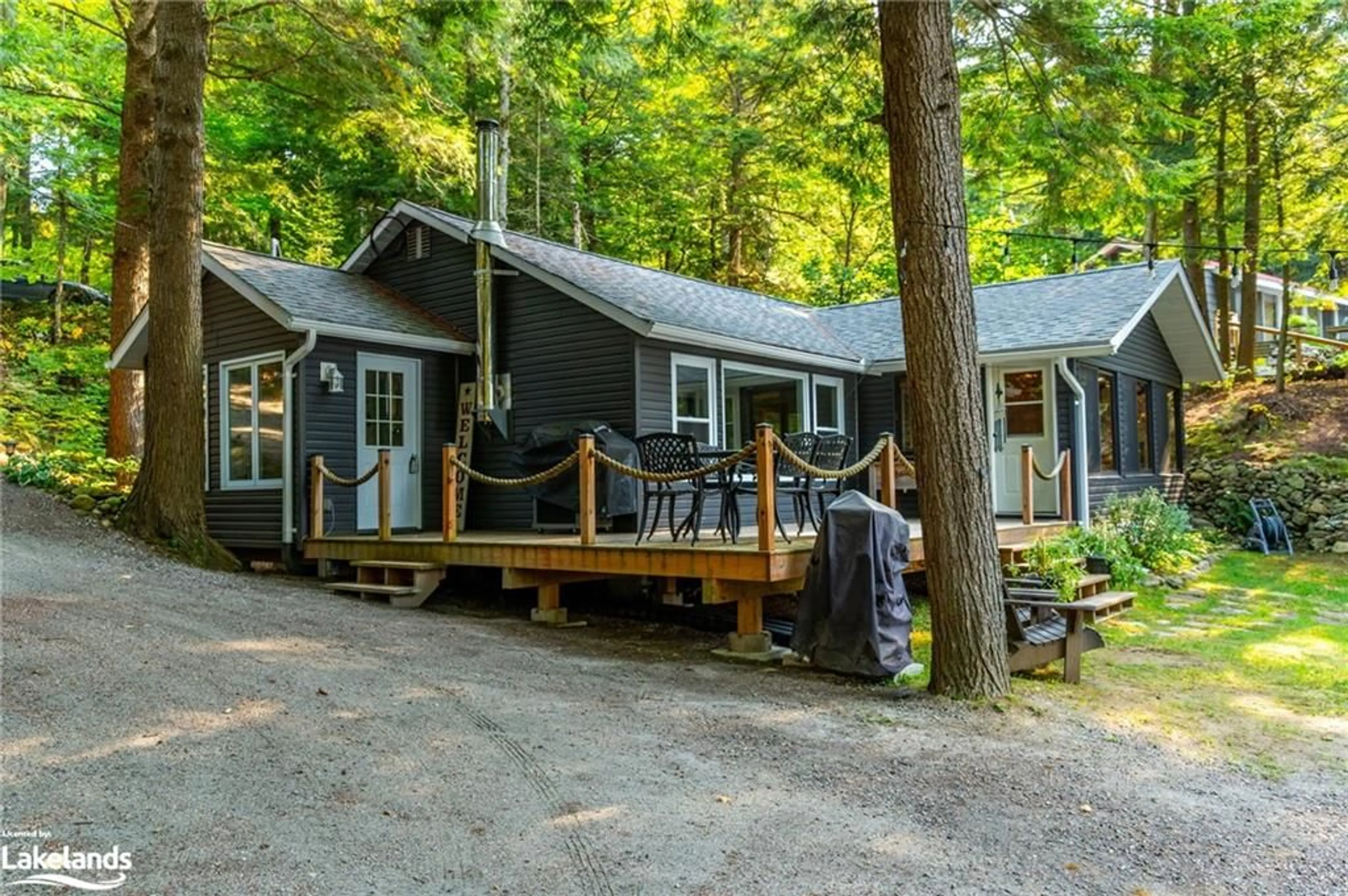 Patio, cottage for 1017 Tanamakoon Lane, Haliburton Ontario K0M 1S0