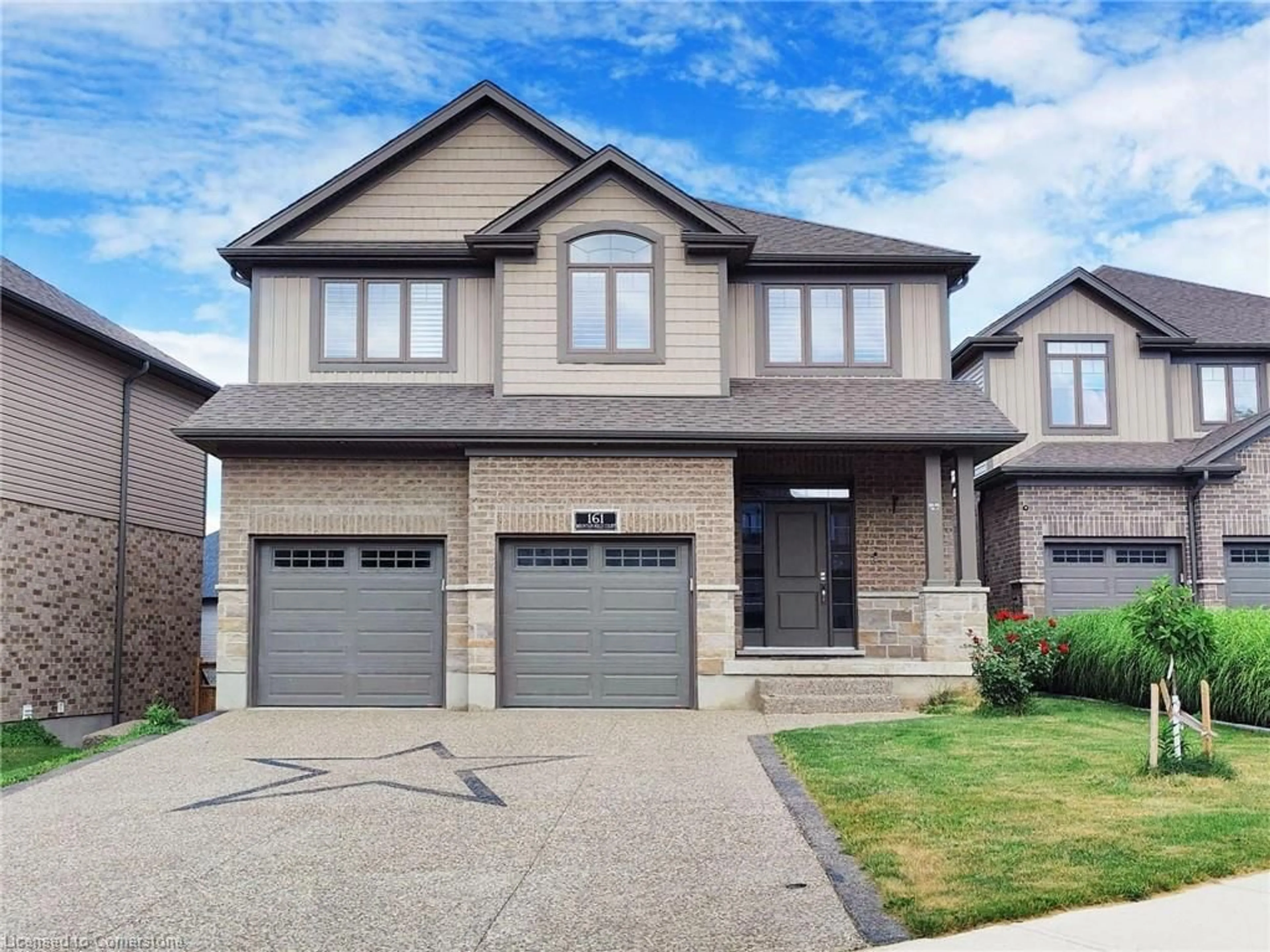 Home with brick exterior material for 161 Mountain Holly Crt, Waterloo Ontario N2V 0E1