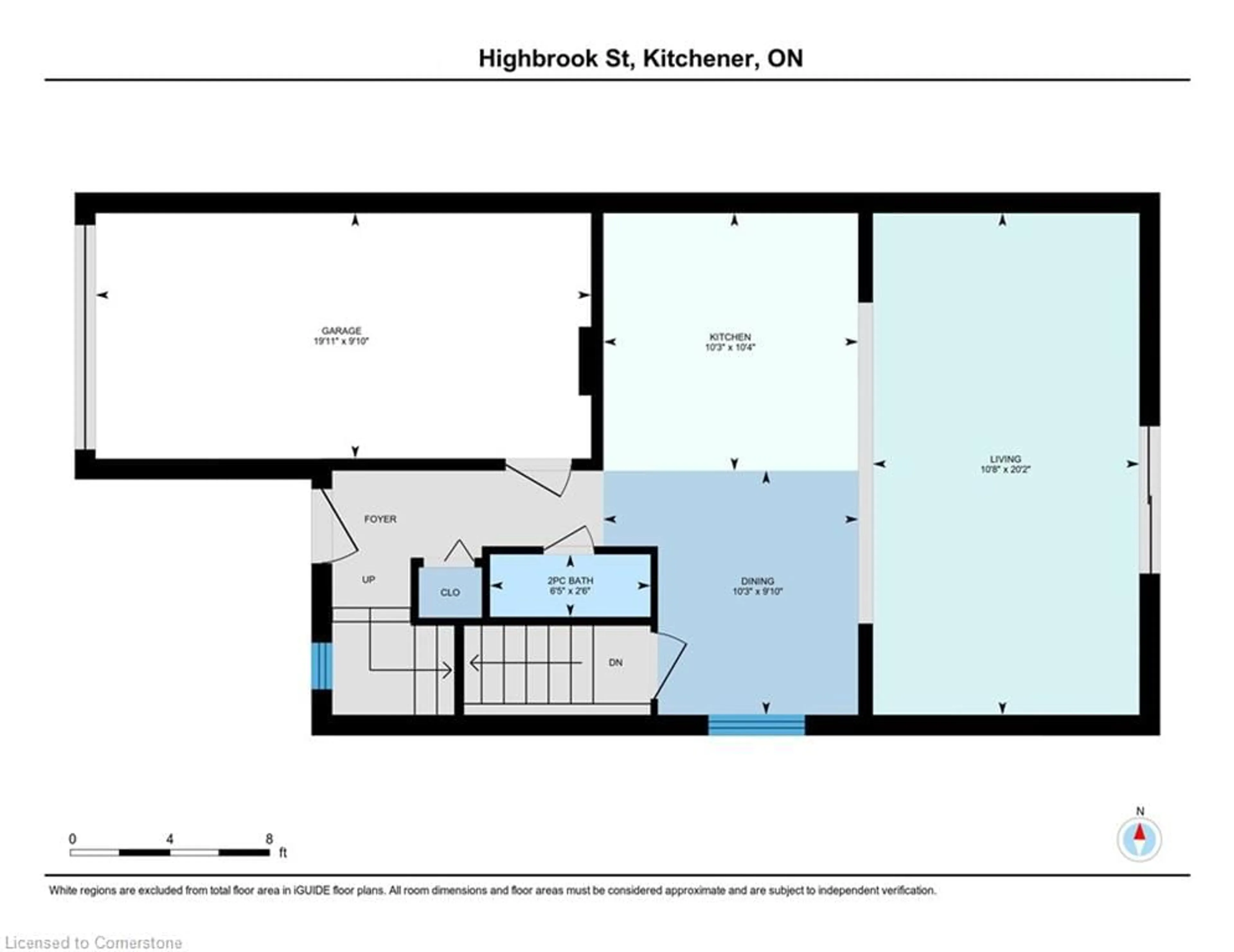 Floor plan for 141 Highbrook St, Kitchener Ontario N2E 3P4