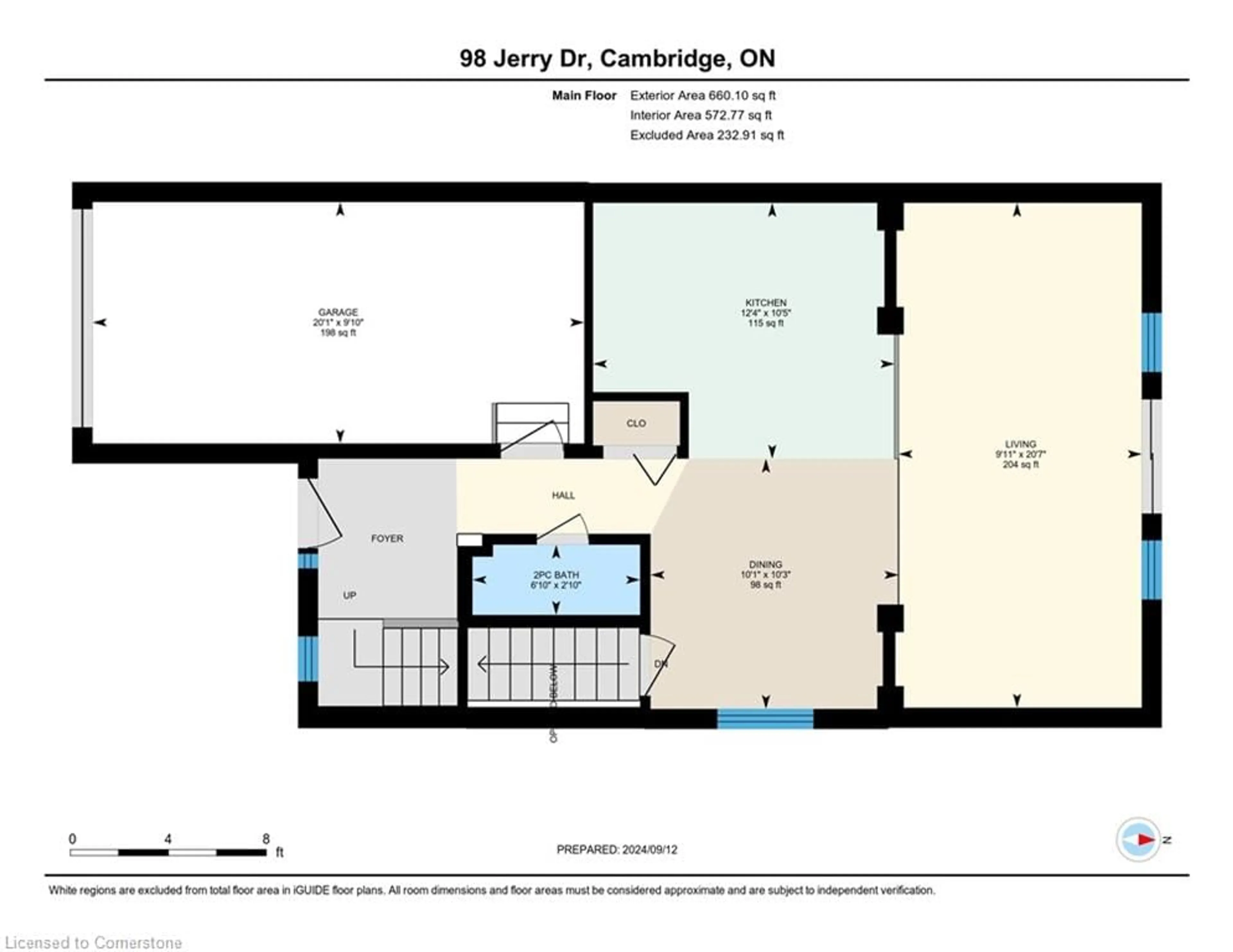 Floor plan for 98 Jerry Dr, Cambridge Ontario N3C 4G2