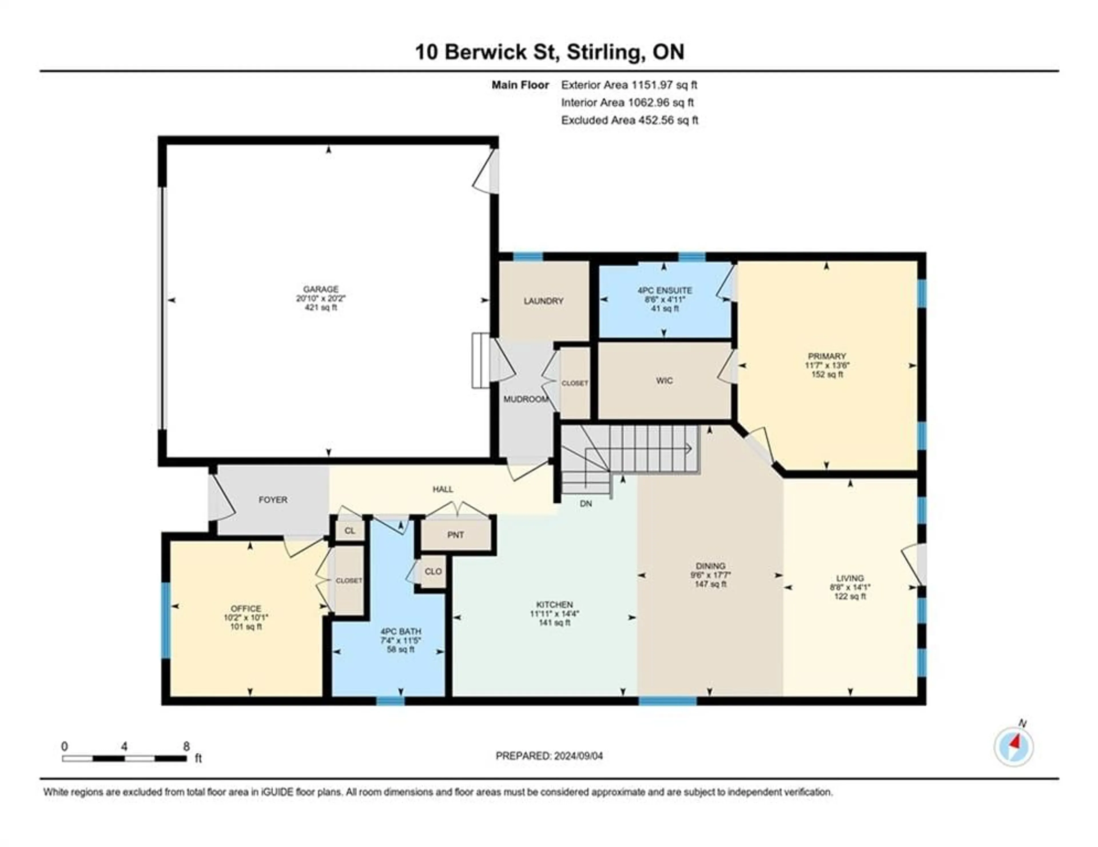 Floor plan for 10 Berwick St, Stirling Ontario K0K 3E0