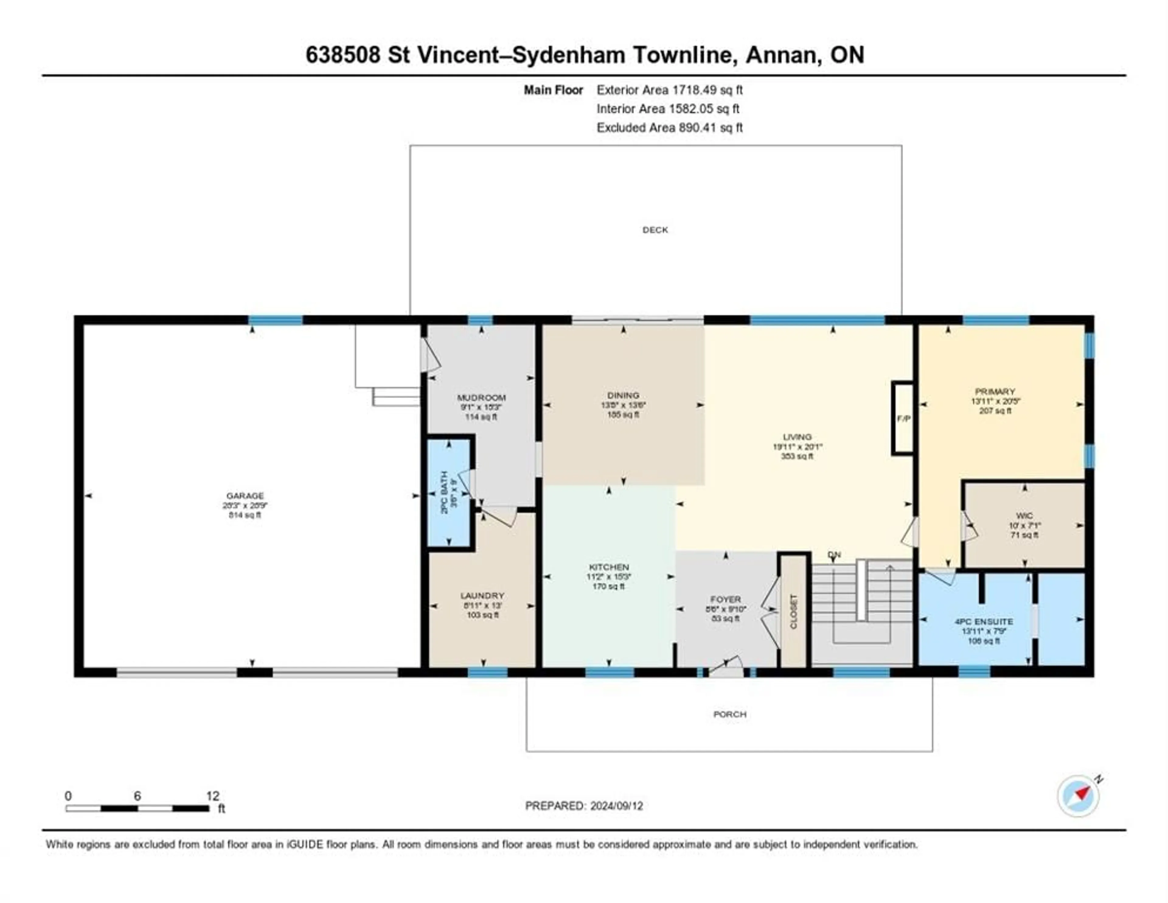 Floor plan for 638508 St Vincent-Sydenham Tline, Sydenham Ontario N4K 5W4