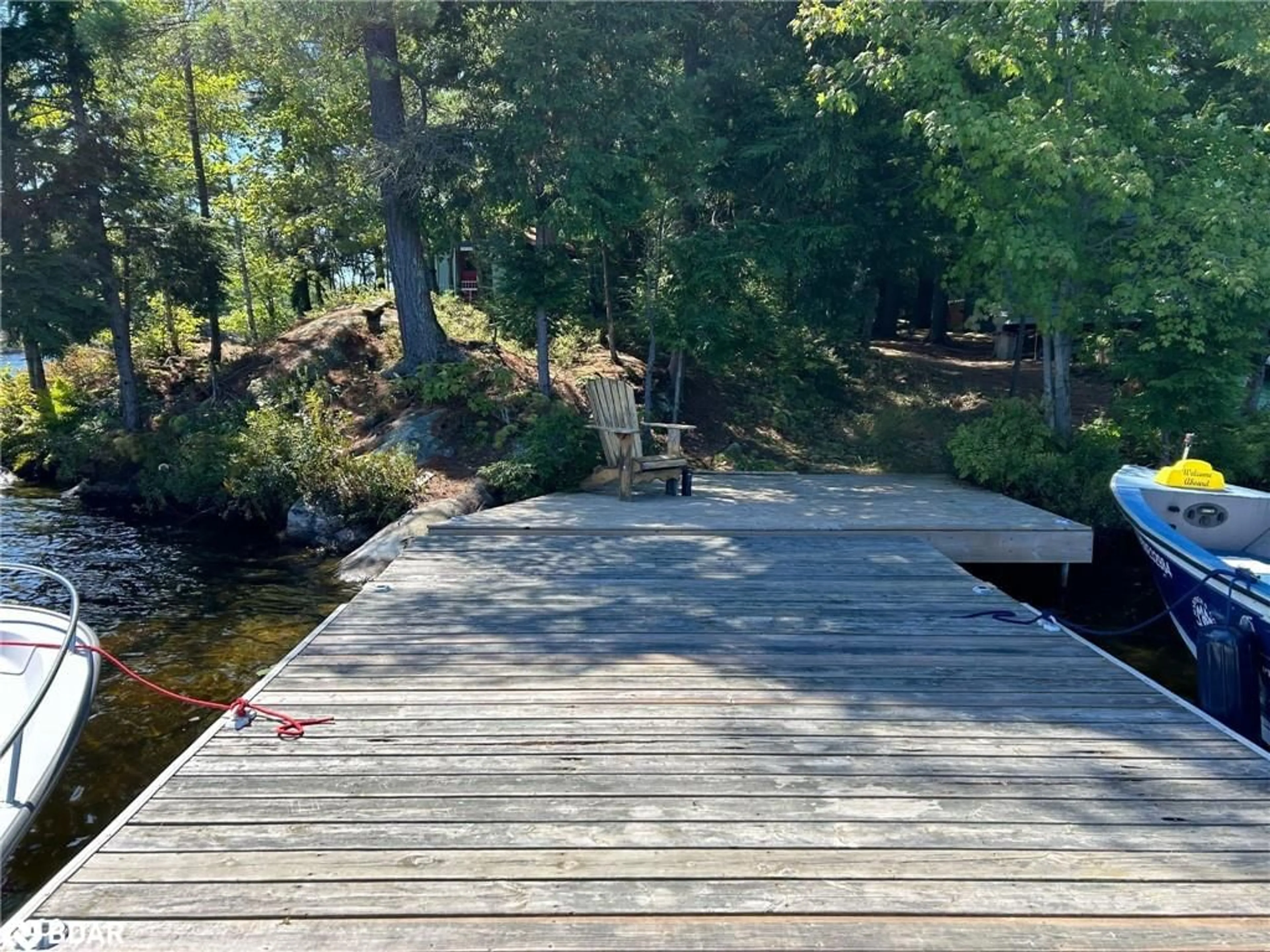 Patio, the view of lake or river for 431 Healey Lake Water Dr, The Archipelago Ontario P0G 1G0