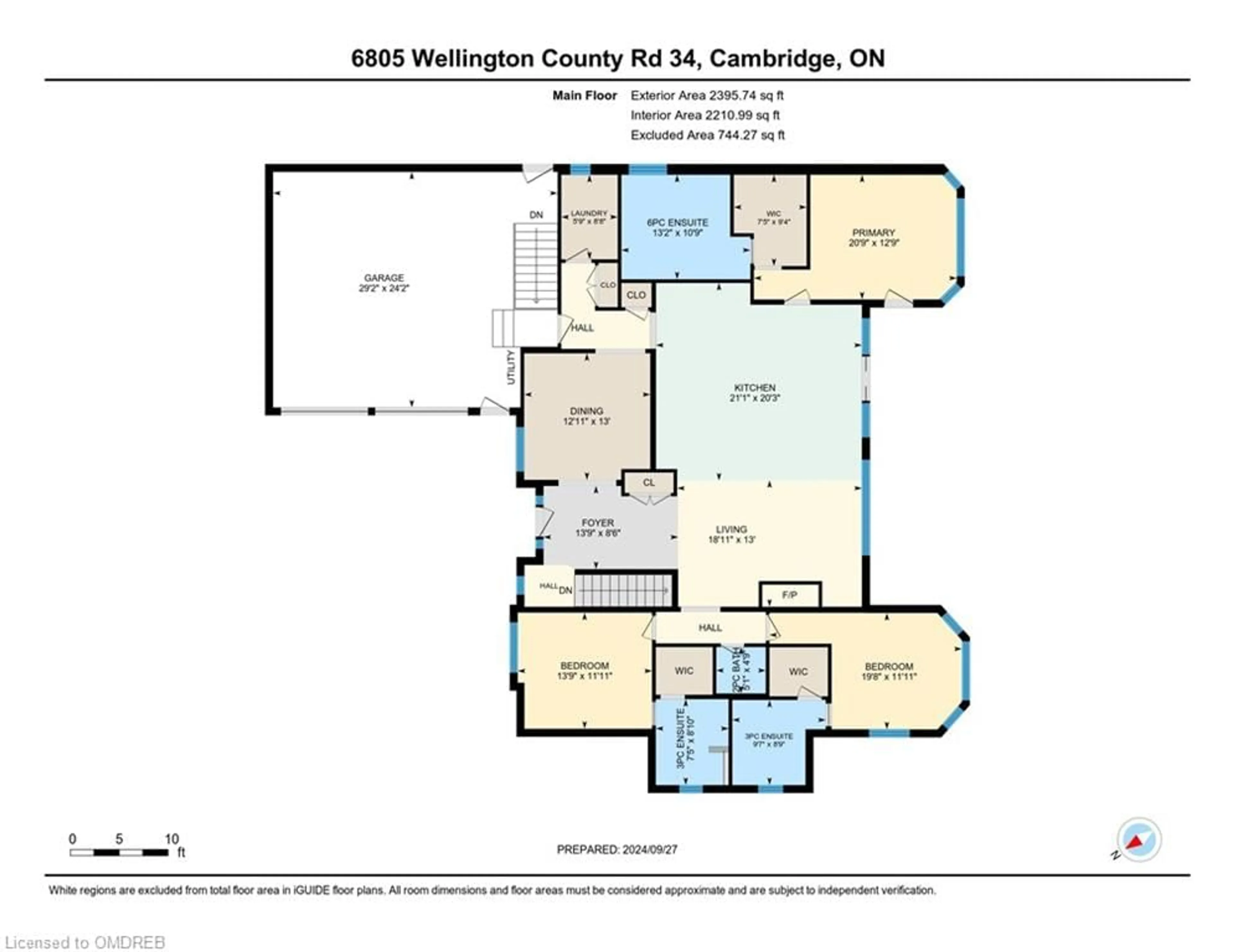 Floor plan for 6805 Wellington Rd 34 Dr, Cambridge Ontario N3C 2V4