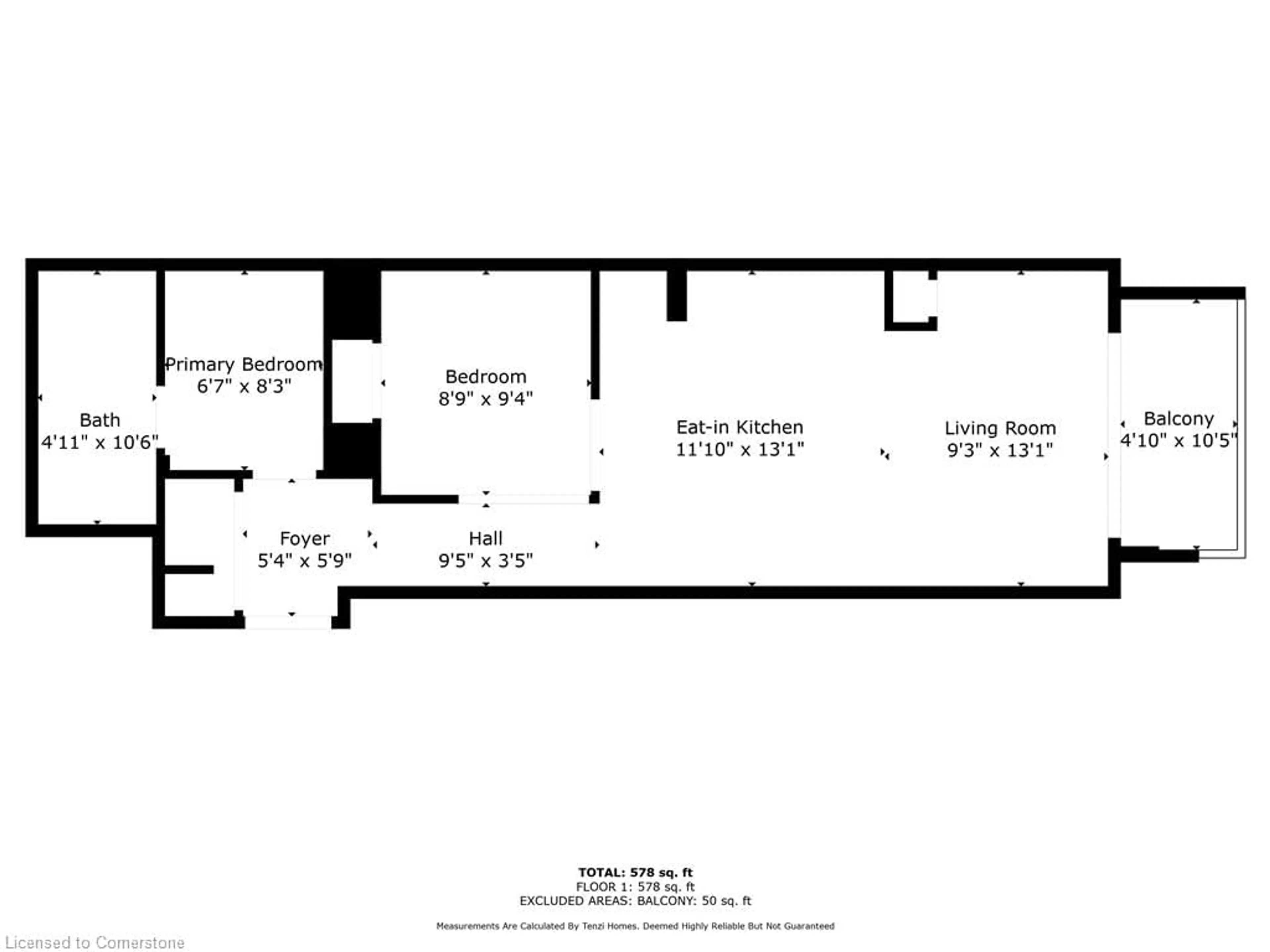 Floor plan for 225 Webb Dr #309, Peel Ontario L5B 4P2