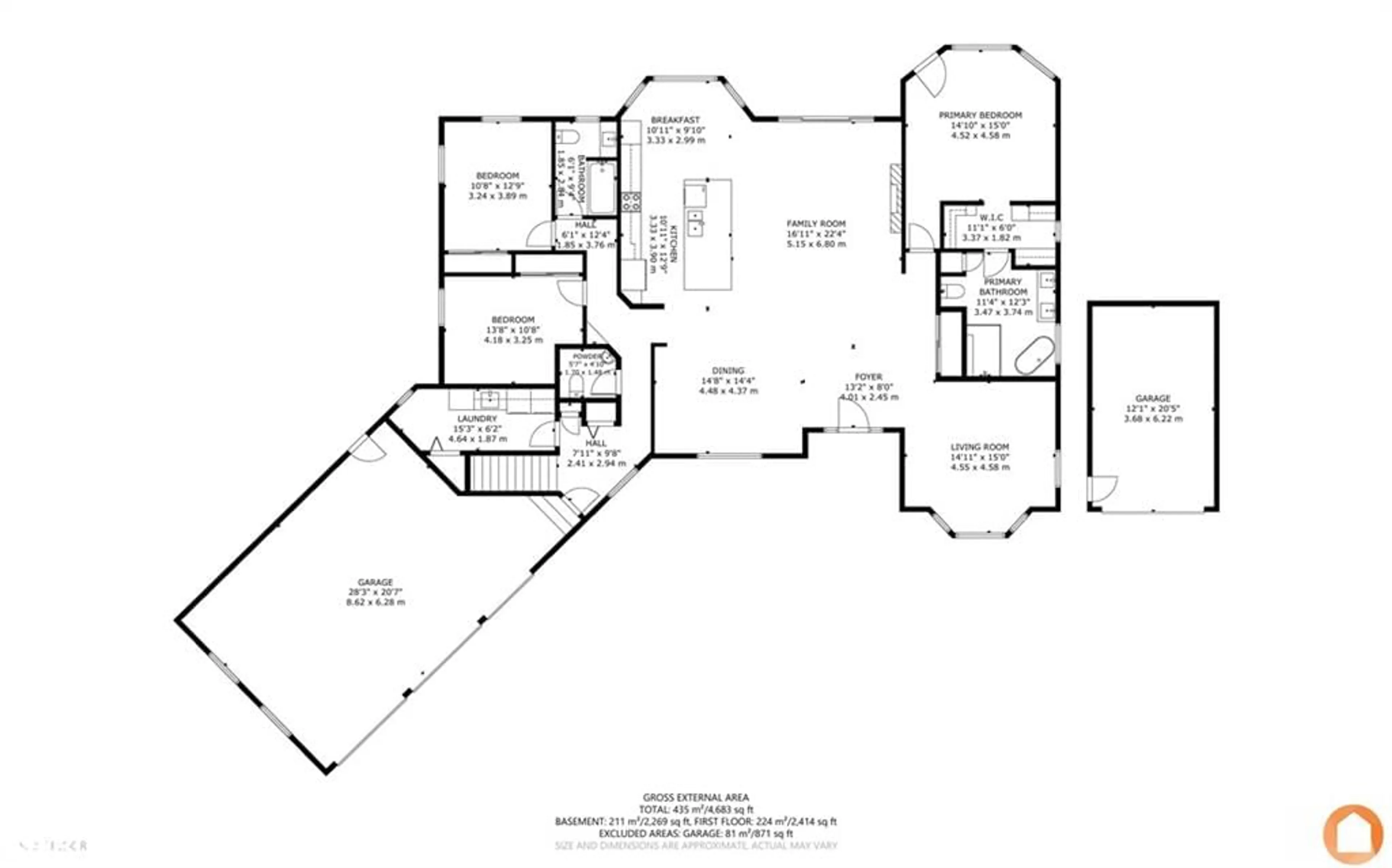 Floor plan for 2400 County Road 3 Rd, Carrying Place Ontario K0K 1L0