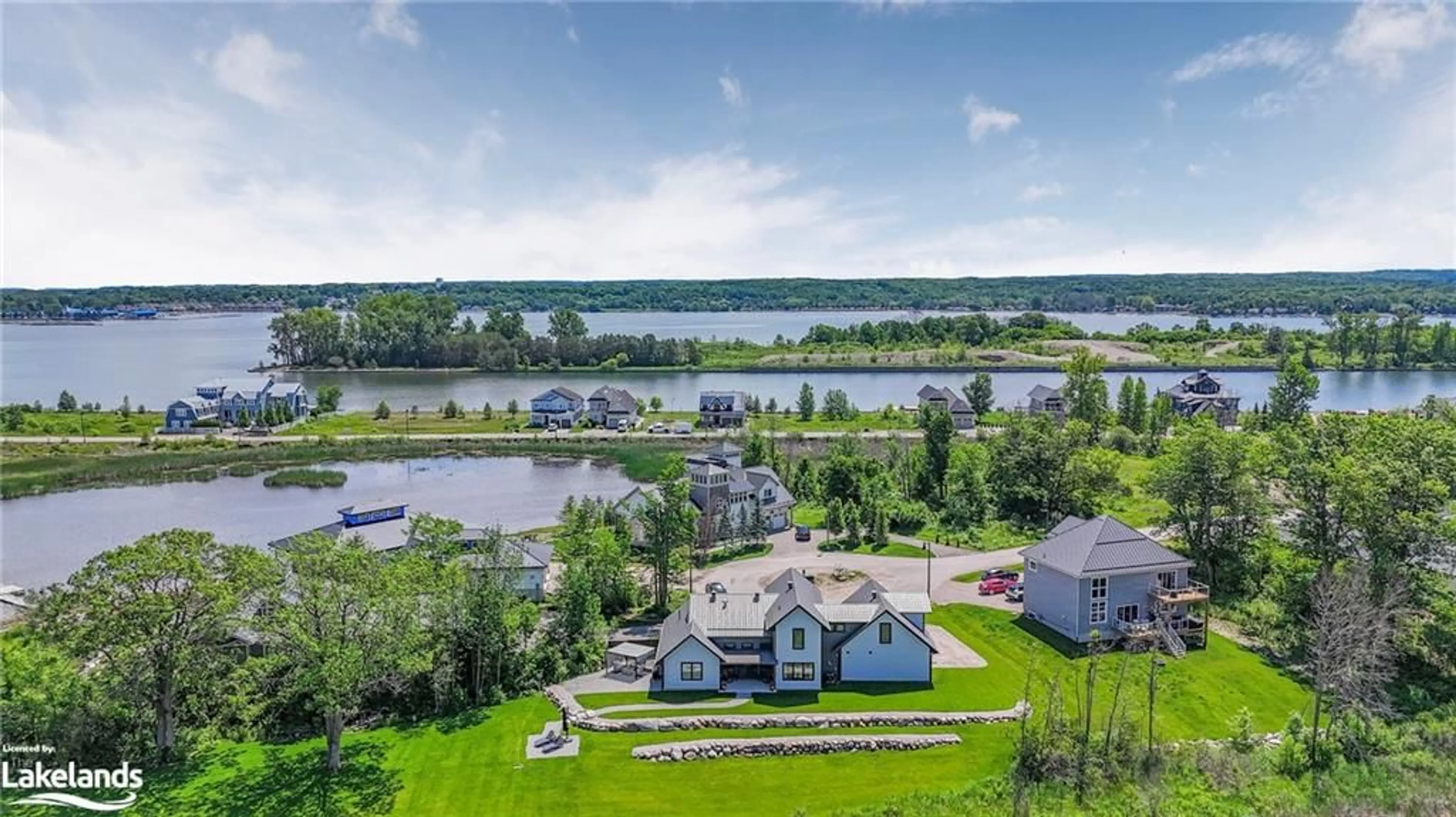 A pic from exterior of the house or condo, the view of lake or river for 18 Swan Lane, Port McNicoll Ontario L0K 1R0