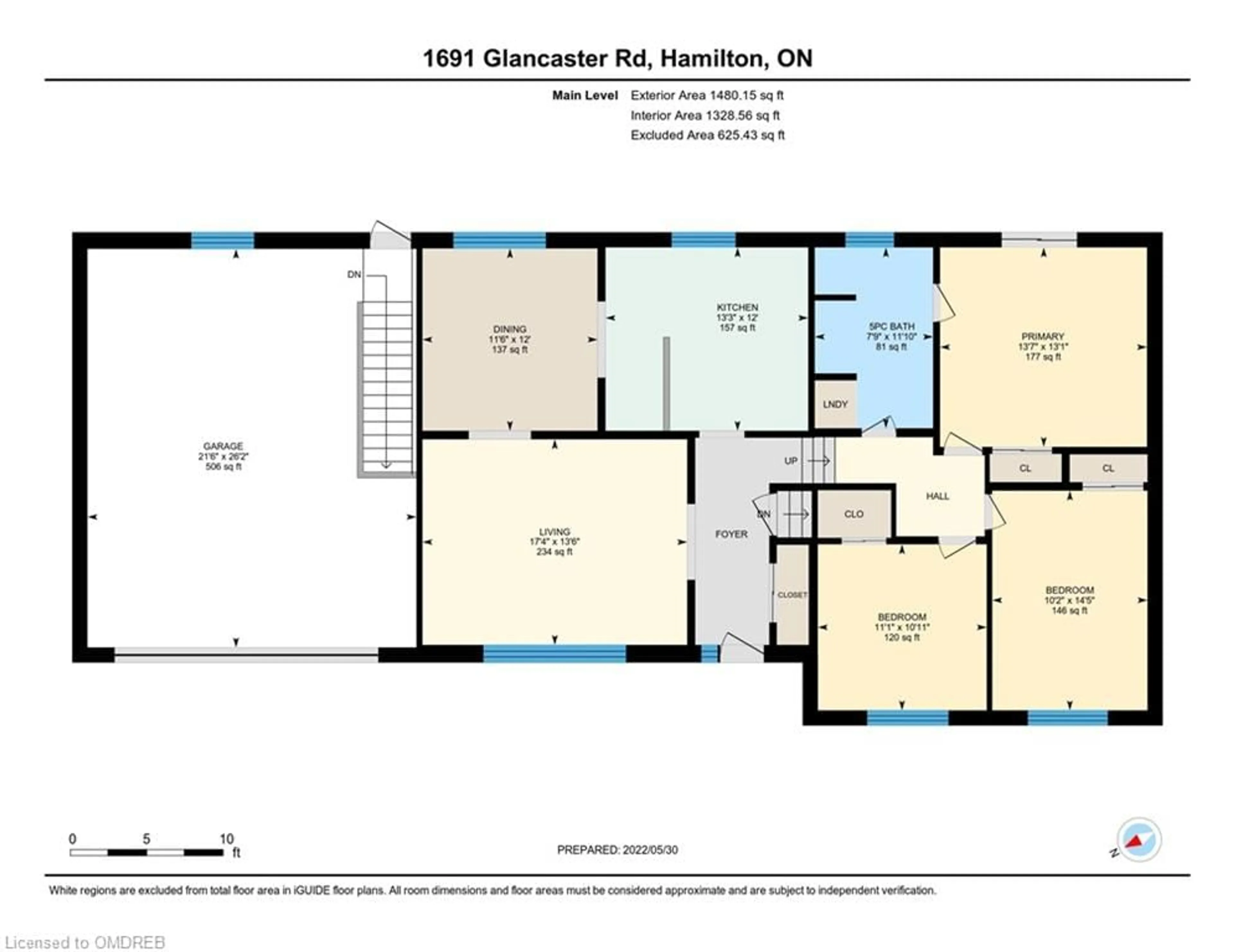 Floor plan for 1691 Glancaster Rd, Glanbrook Ontario L0R 1W0