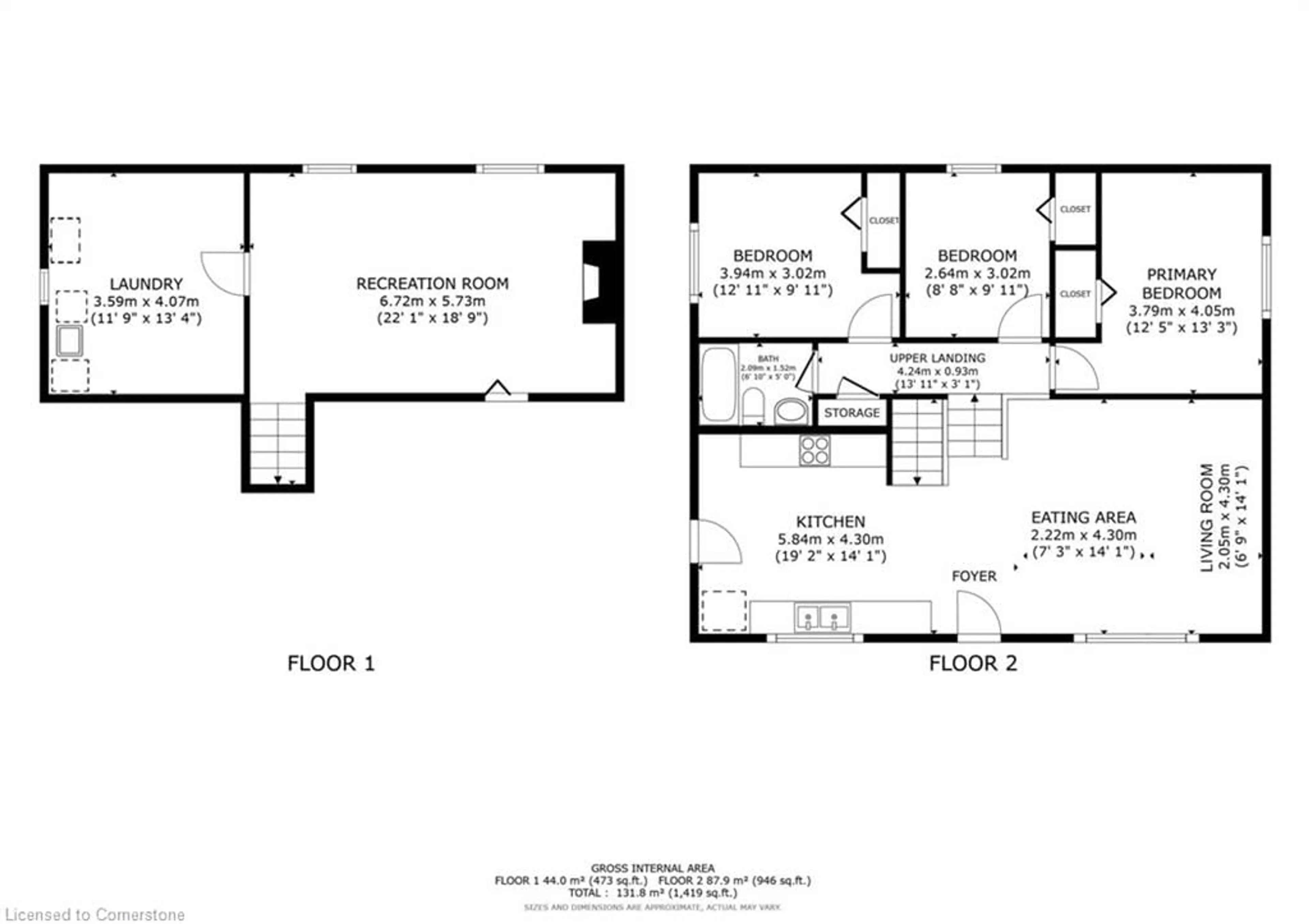 Floor plan for 48 Mcgilvray Cres, Georgetown Ontario L7G 1L6