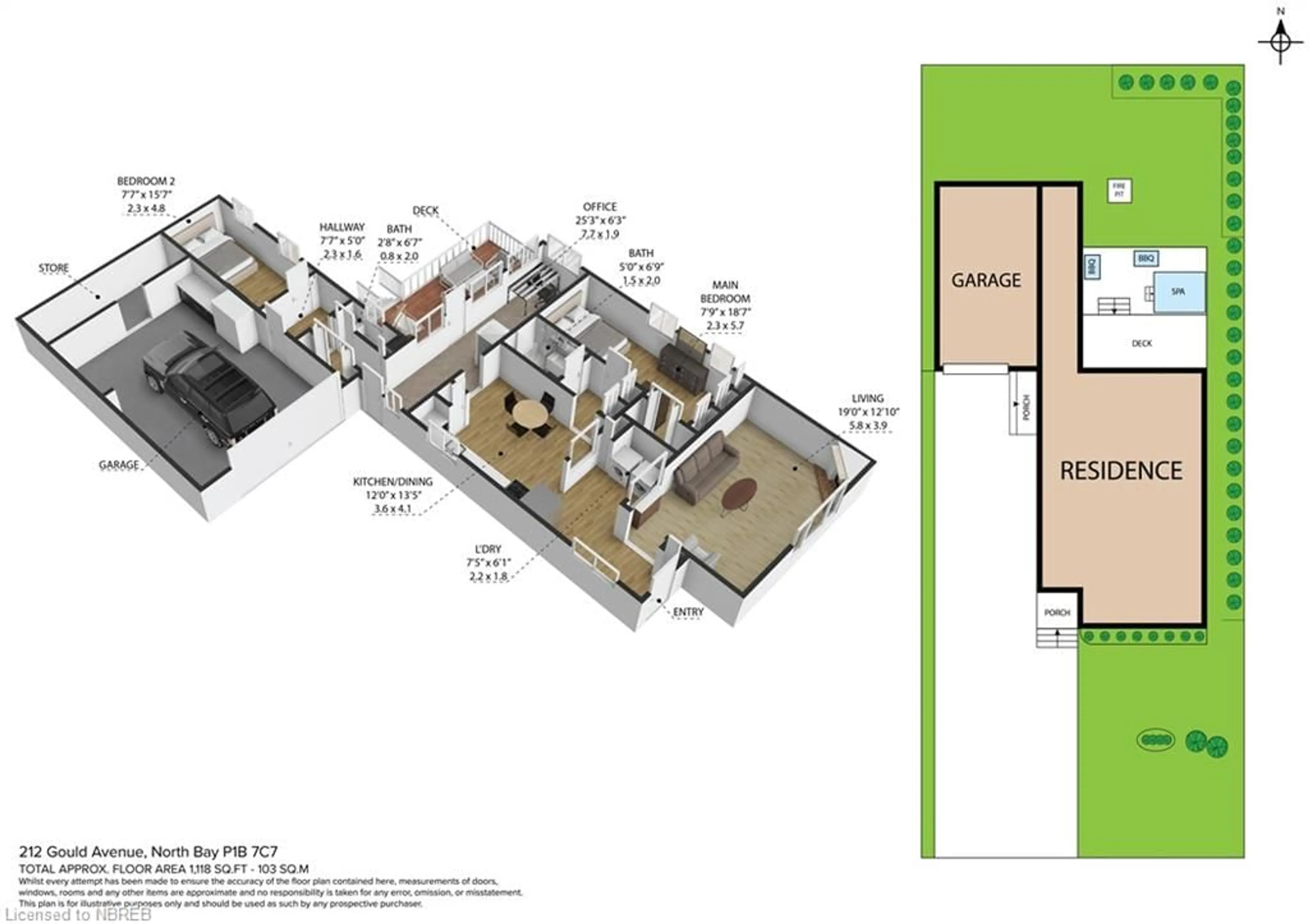 Floor plan for 212 Gould Ave, North Bay Ontario P1B 7C7