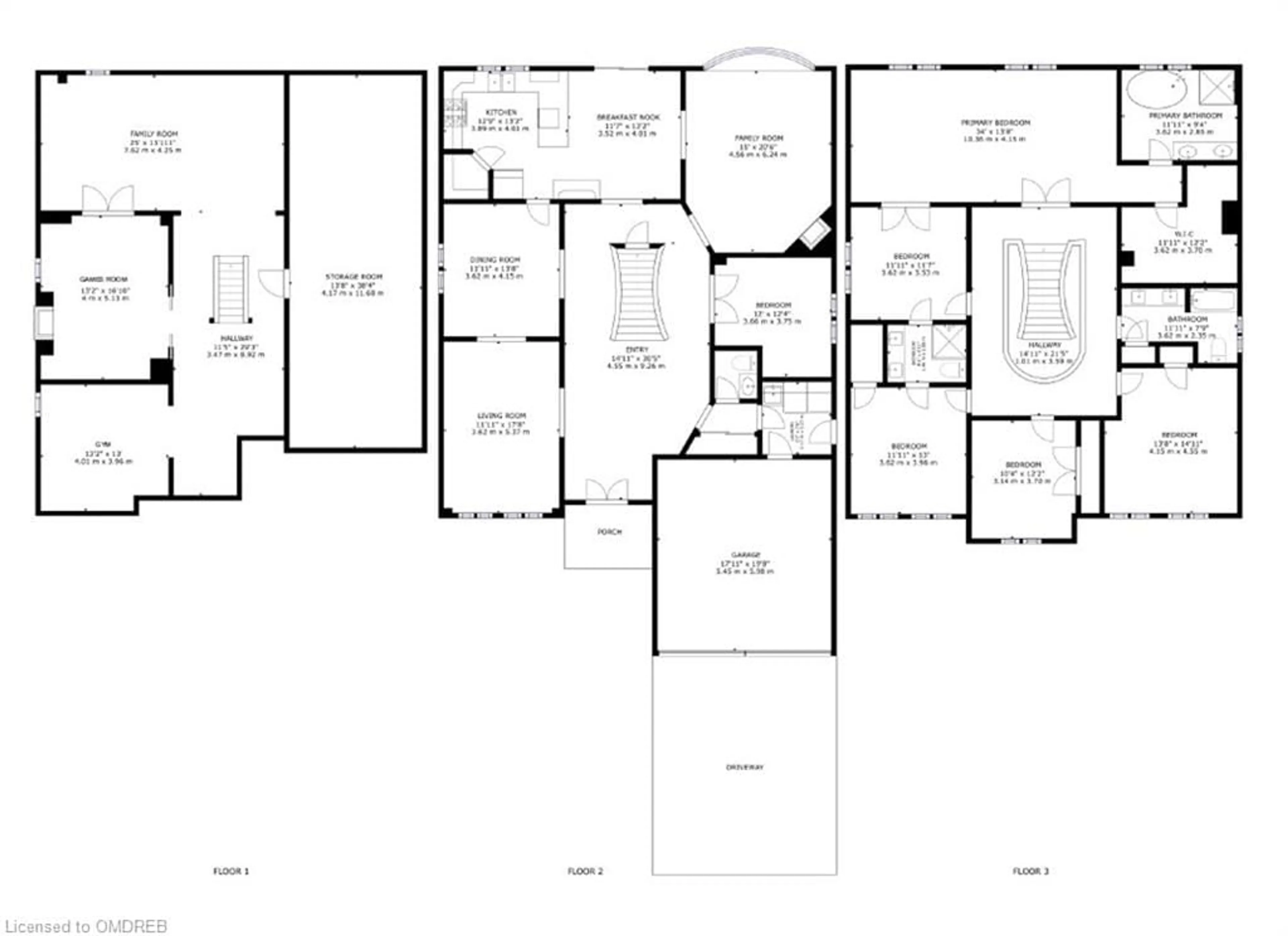 Floor plan for 1321 Monks Pass, Oakville Ontario L6M 1K6