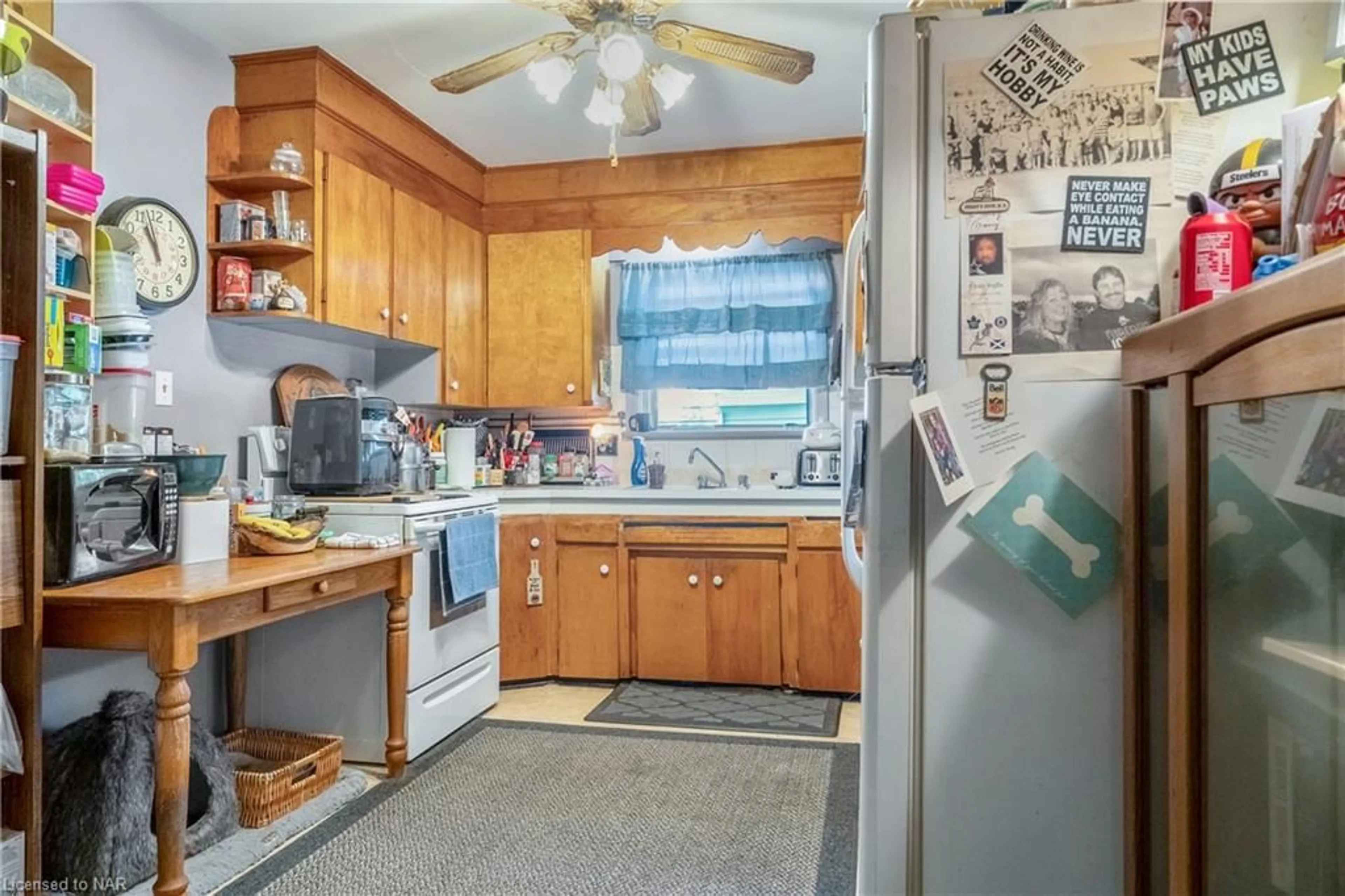 Kitchen, wood floors, cottage for 496 Carlton St, St. Catharines Ontario L2M 4X3