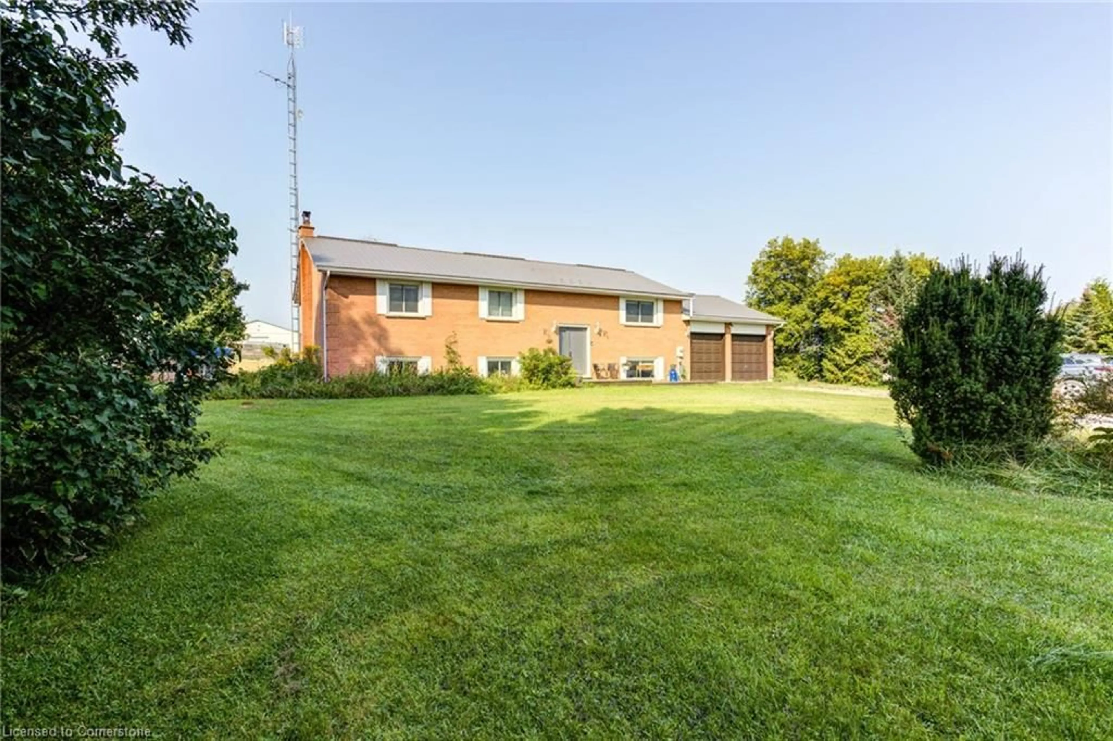 Frontside or backside of a home, the fenced backyard for 7730 Concession Road 3, Lisle Ontario L0M 1M0