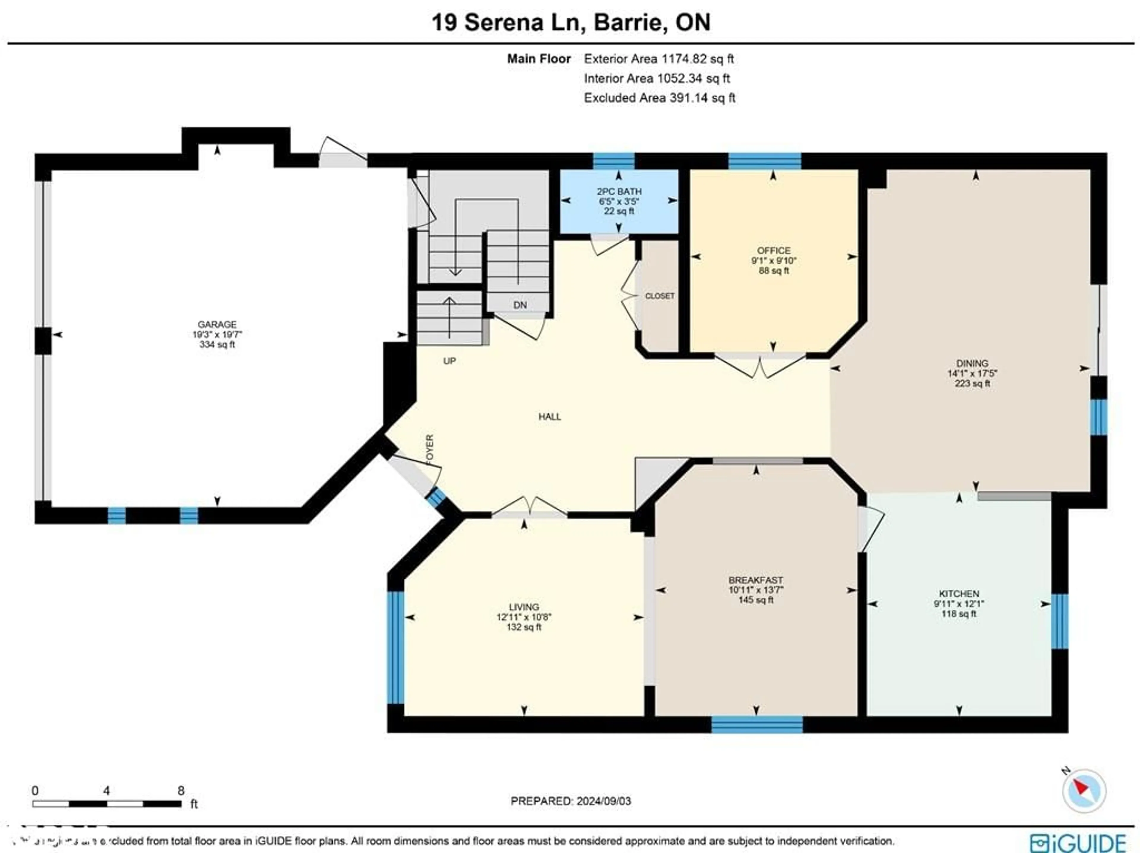 Floor plan for 19 Serena Lane, Barrie Ontario L4N 0V6