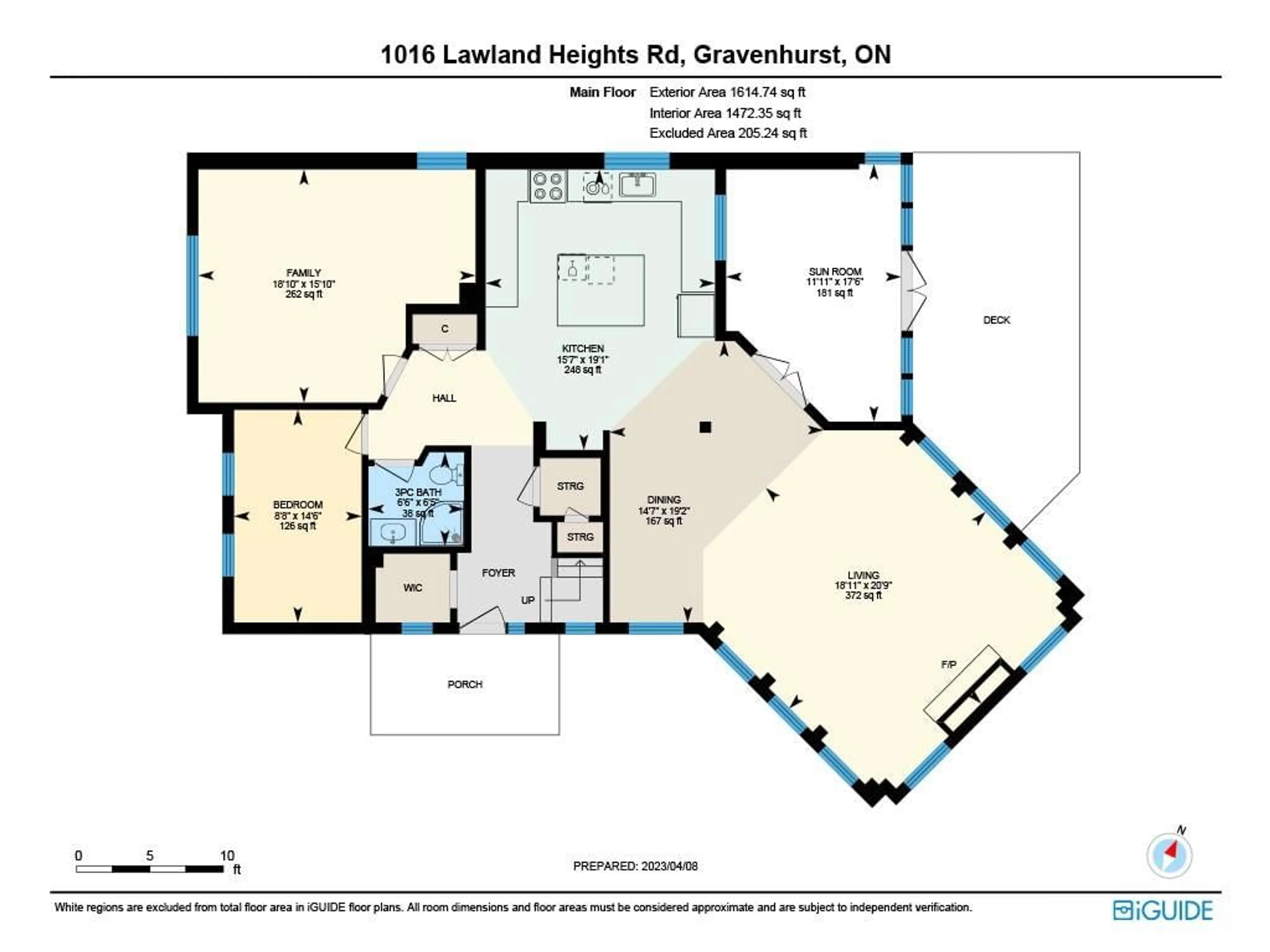 Floor plan for 1016 Lawland Heights Rd, Gravenhurst Ontario P1P 1R2