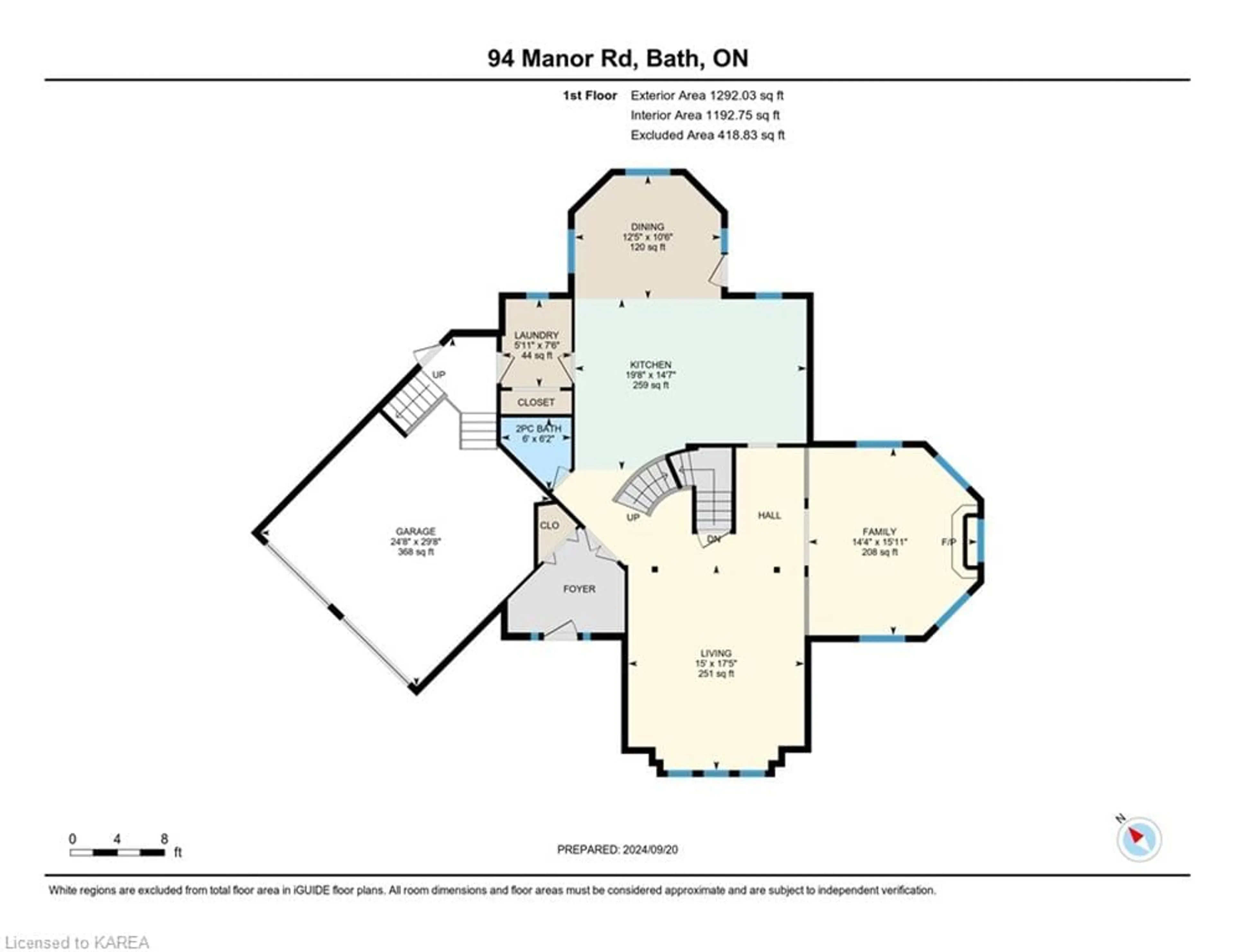 Floor plan for 94 Manor Road, Bath Ontario K0H 1G0