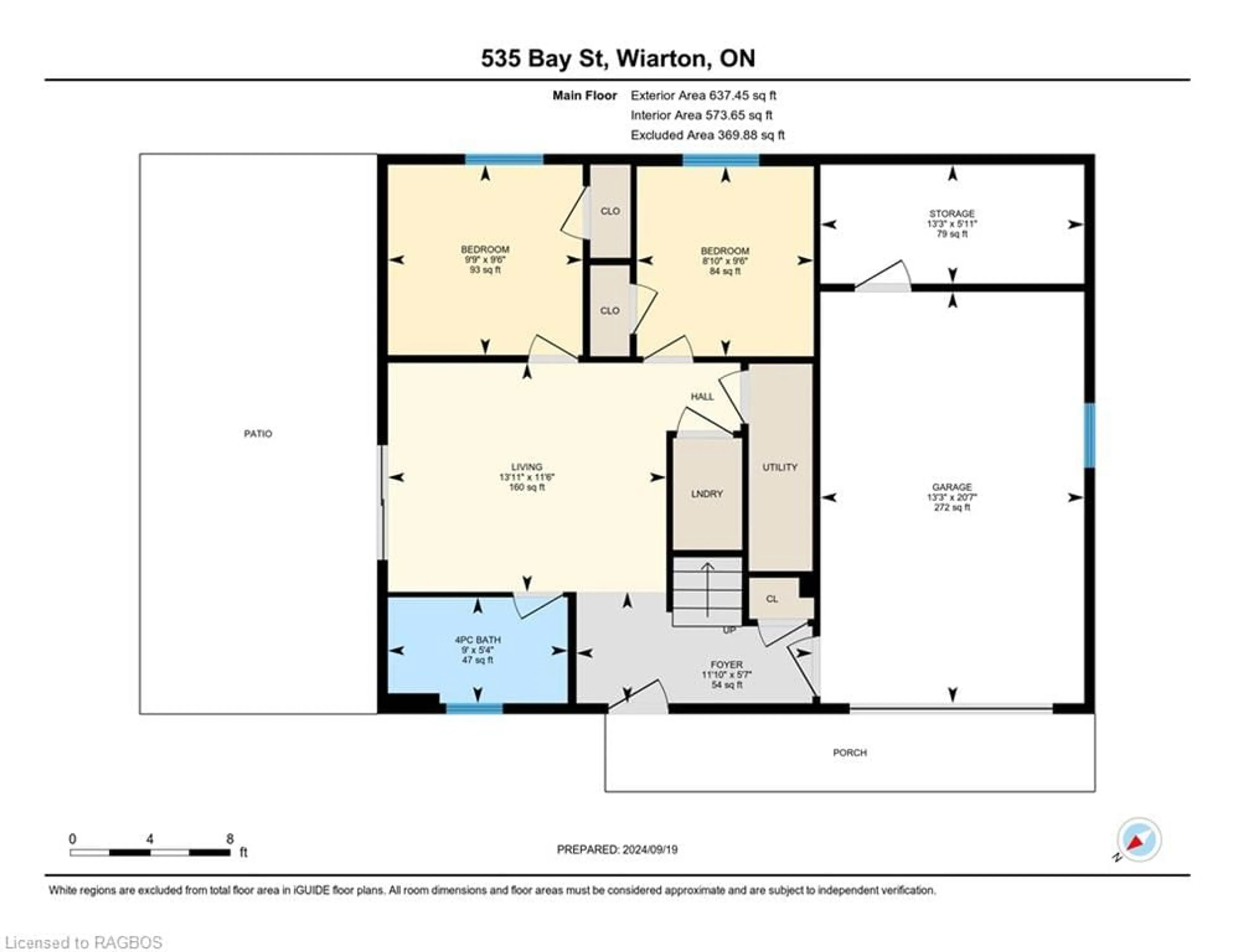 Floor plan for 535 Bay Street, Oliphant Ontario N0T 2T0