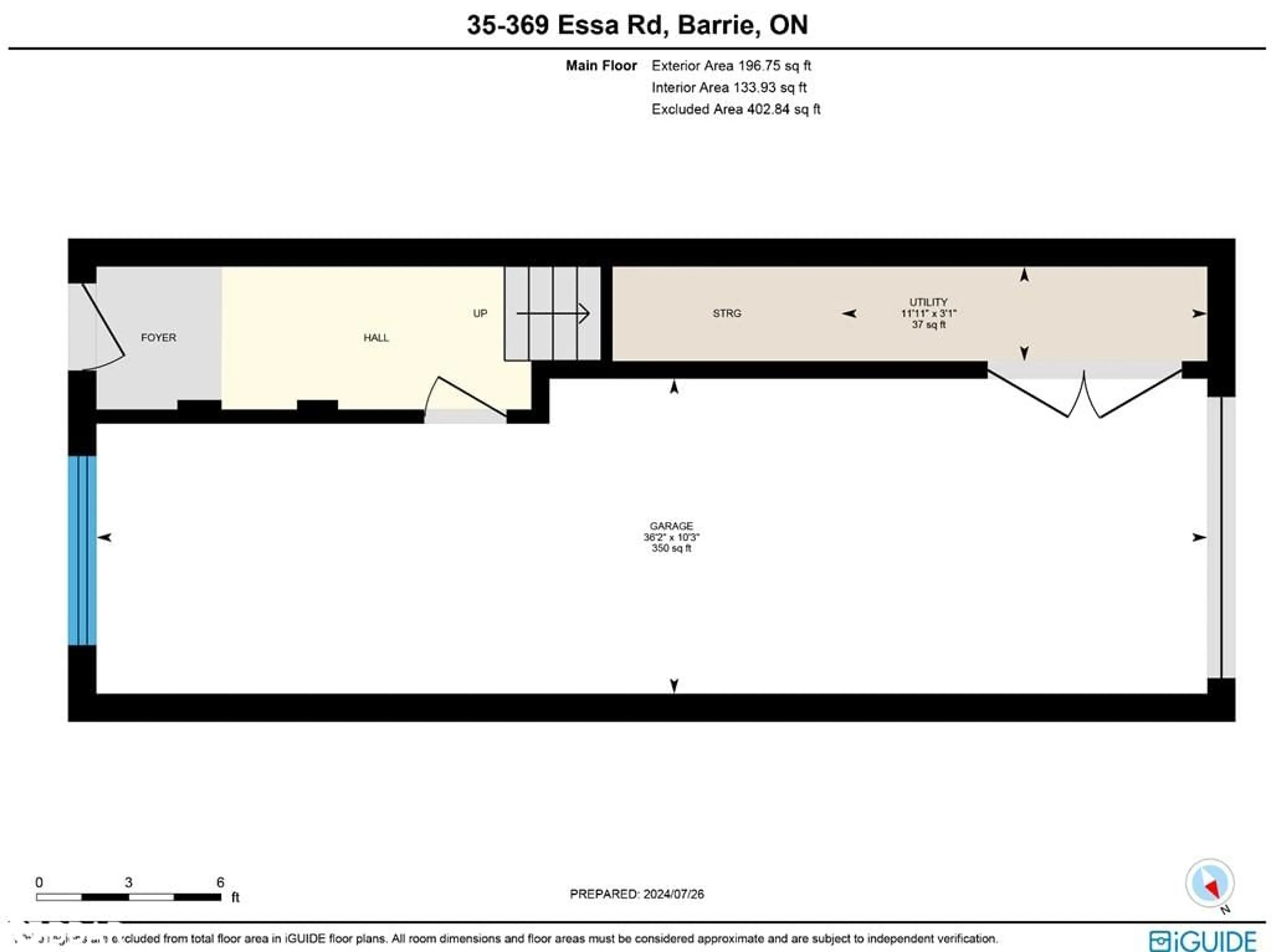 Floor plan for 369 Essa Road #35, Barrie Ontario L4N 9C8